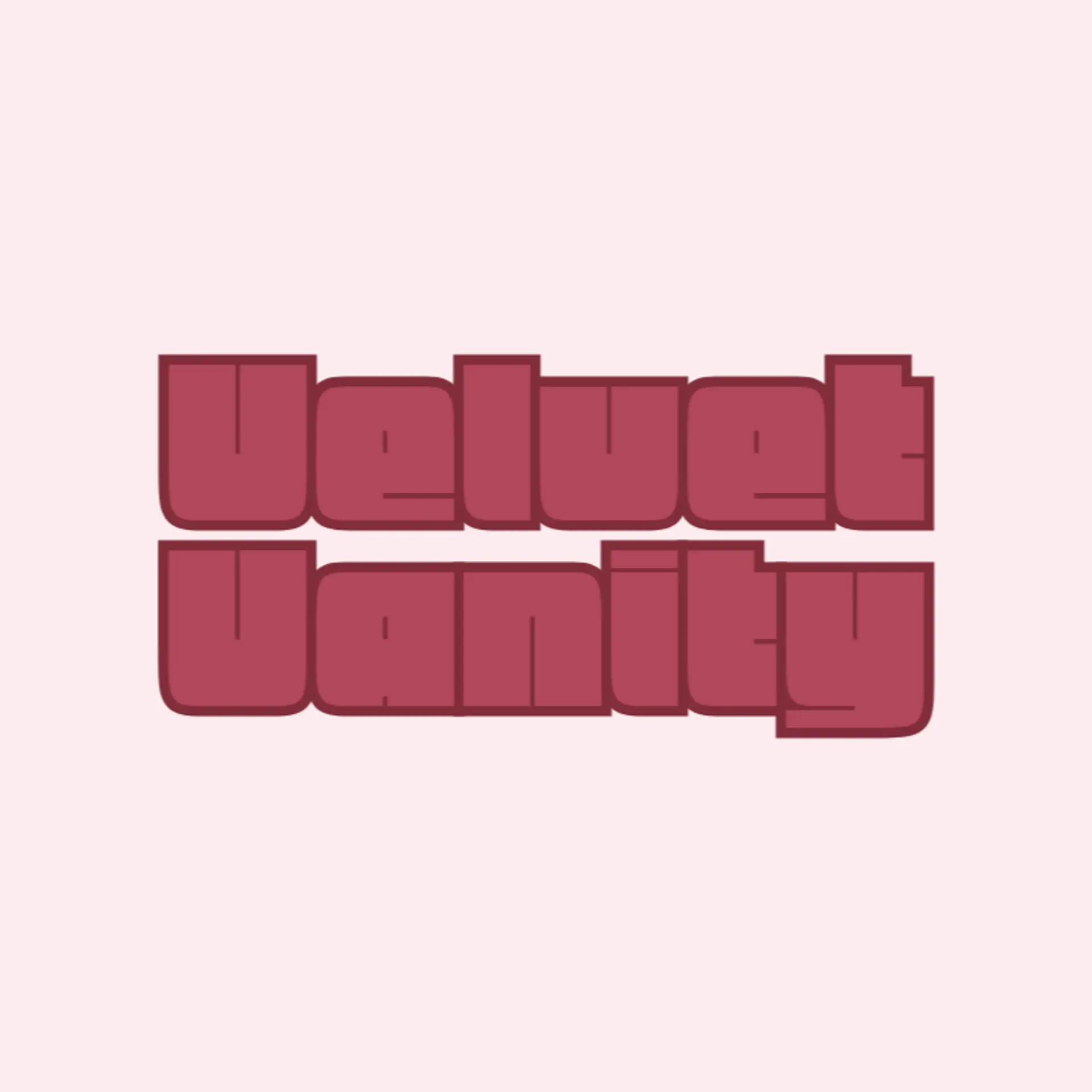 Velvet Vanity logo for beauty salon