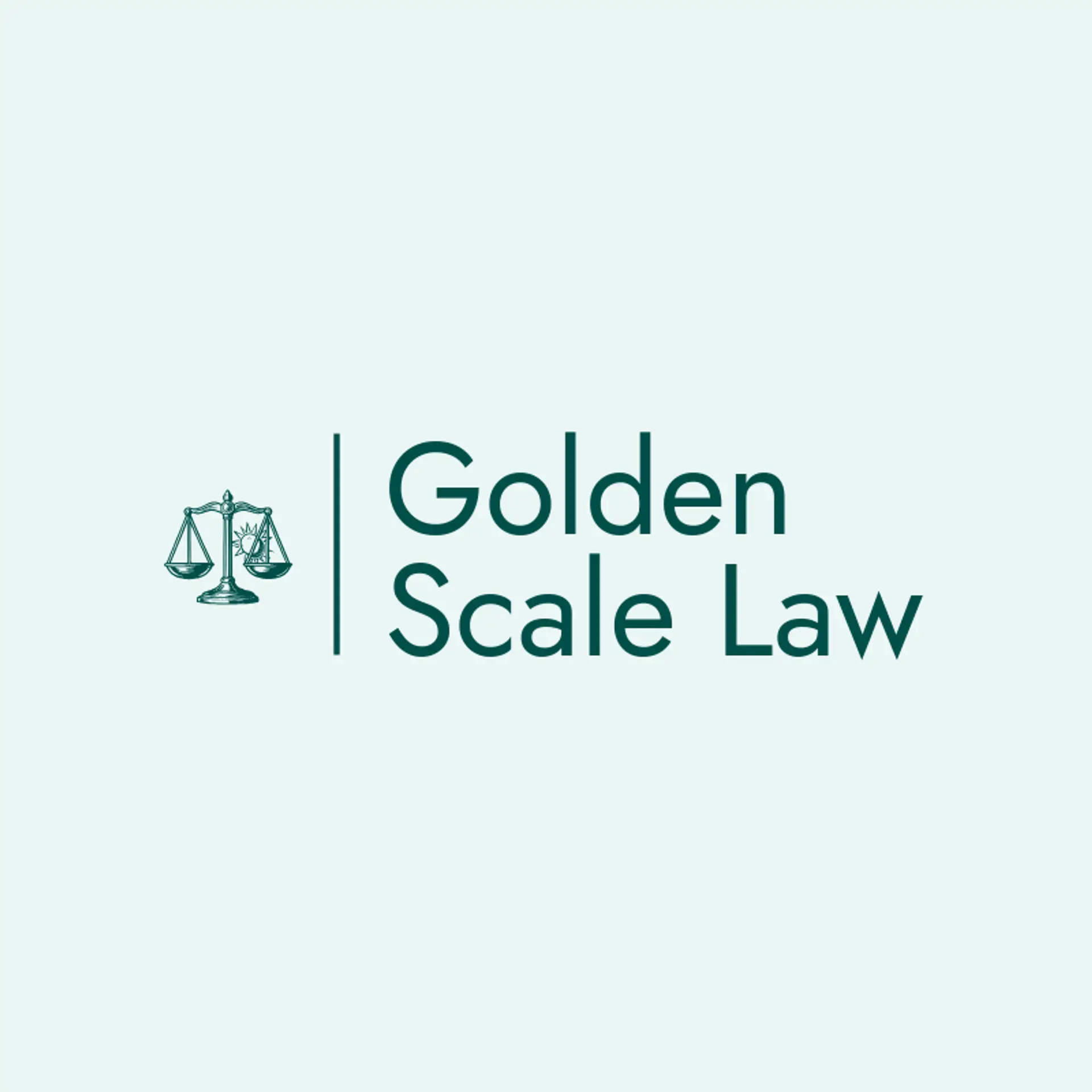Golden Scale Law logo for lawyer