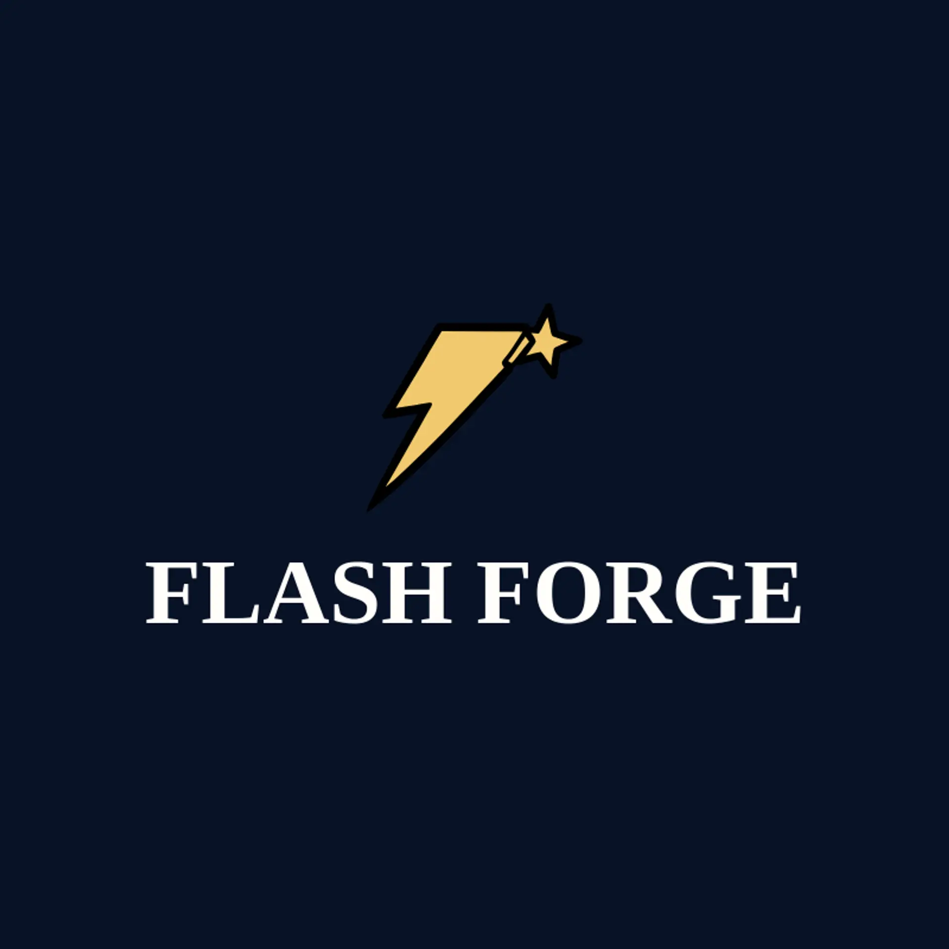 Flash Forge logo for flash