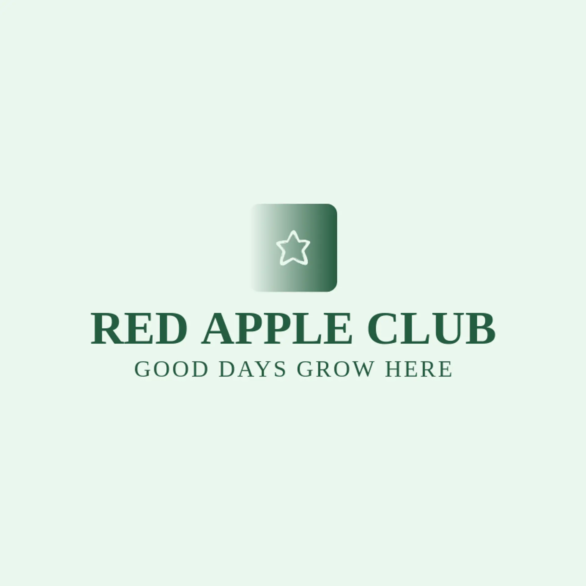 Red Apple Club logo for childcare
