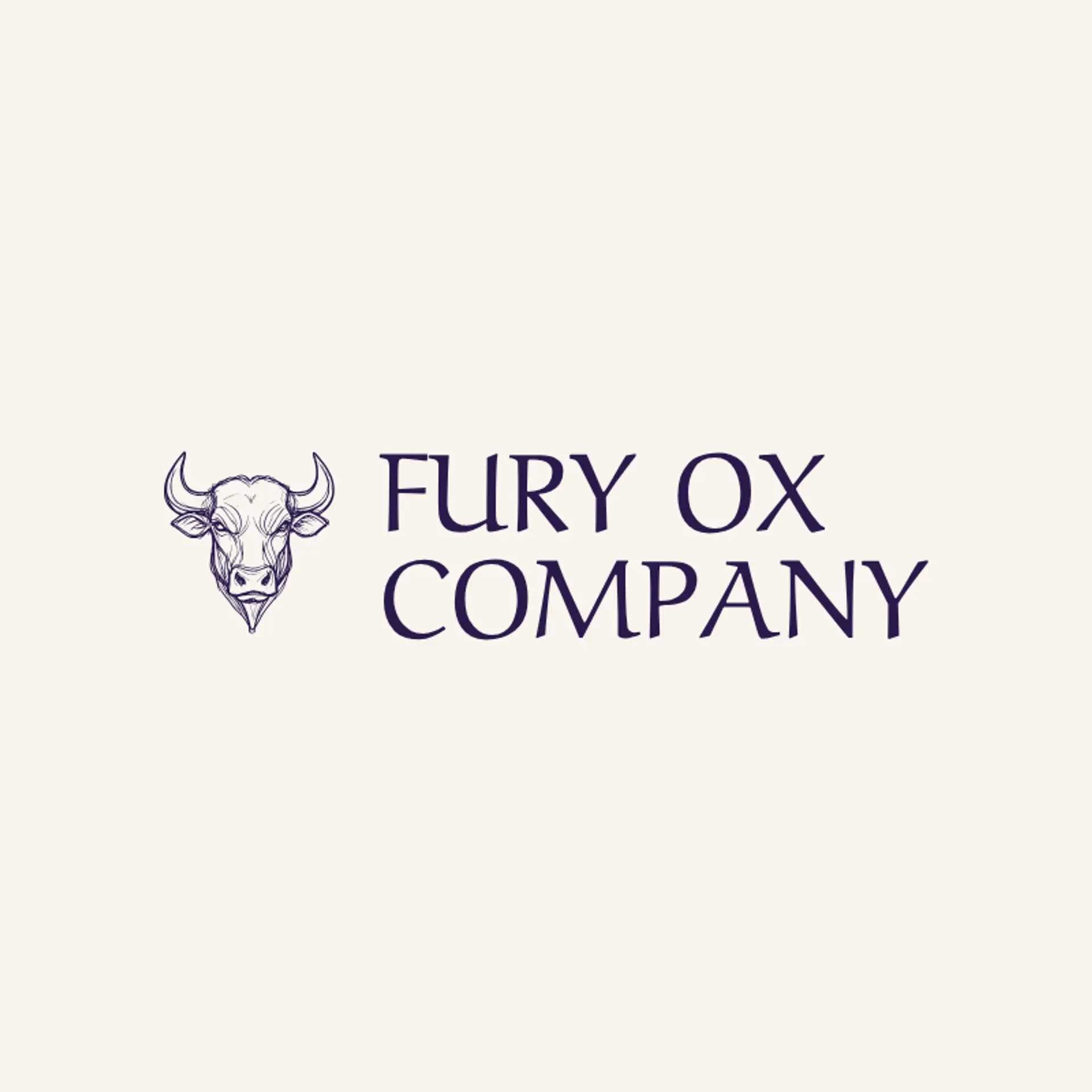 Fury Ox Company logo for bull