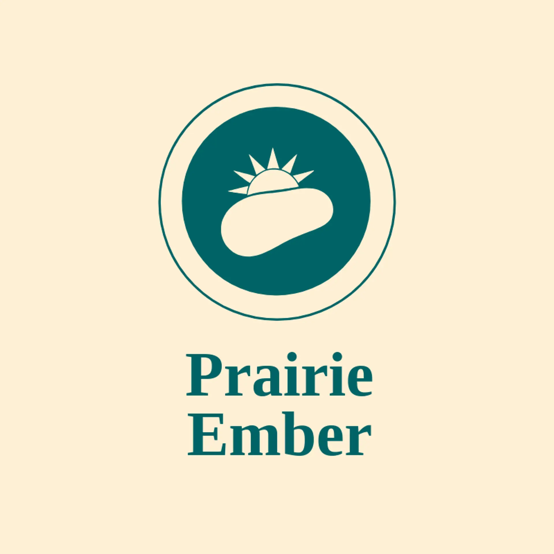 Prairie Ember logo for steakhouse