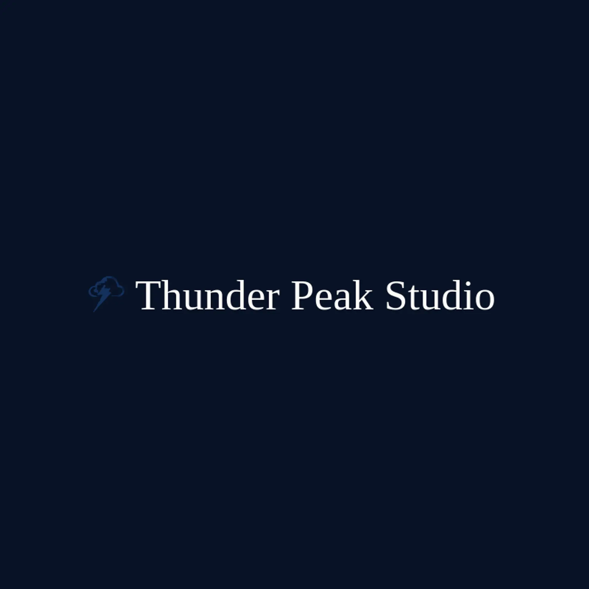 Thunder Peak Studio logo for Zeus