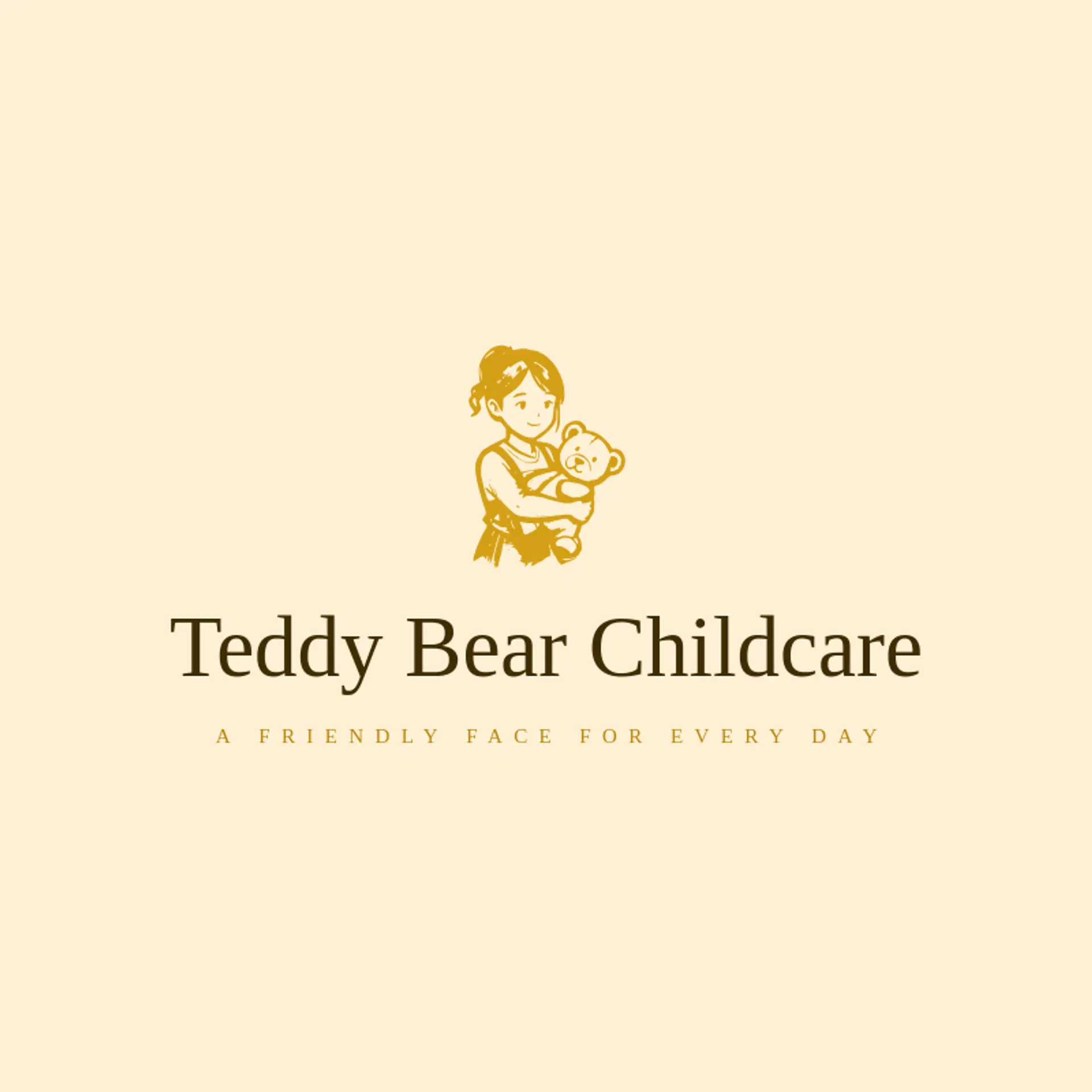Teddy Bear Childcare logo for babysitter
