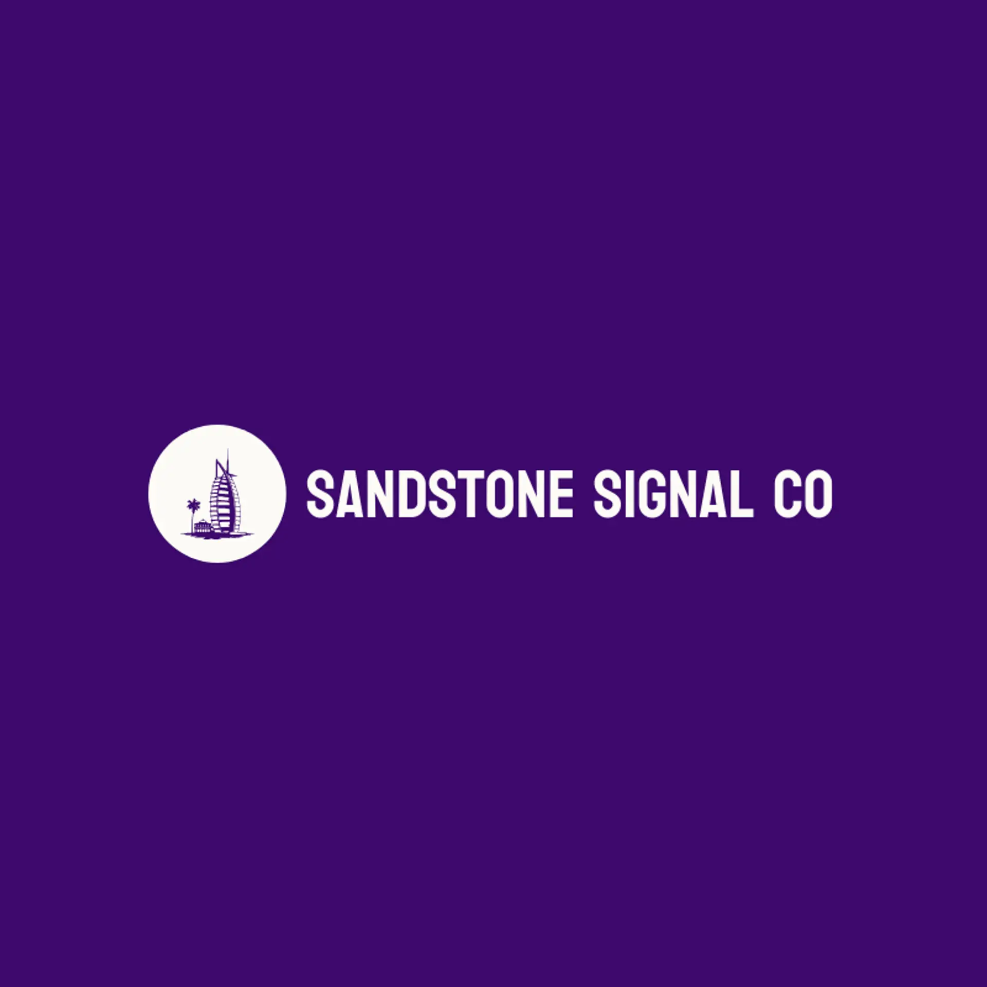 Sandstone Signal Co logo for dubai