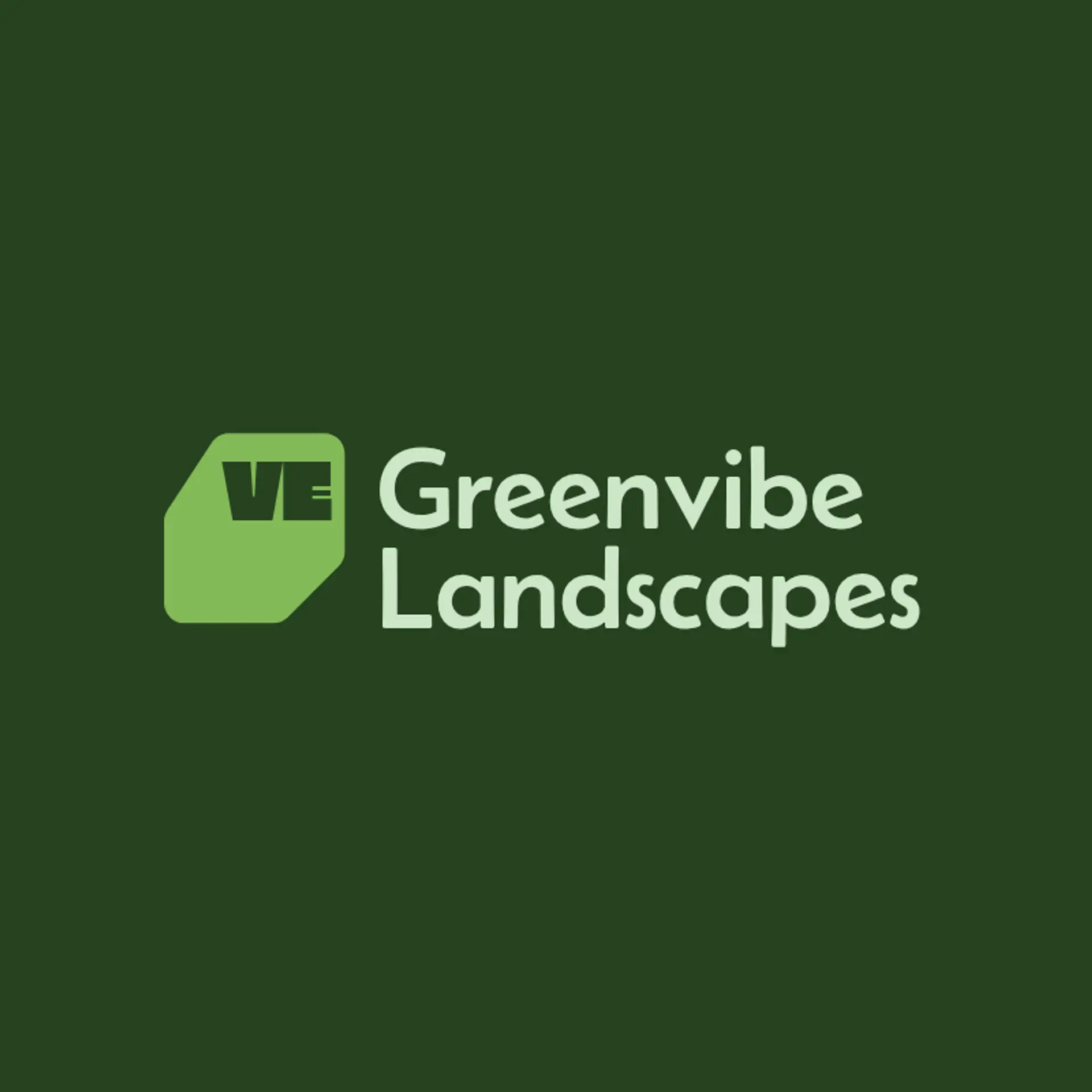GreenVibe Landscapes logo for landscaping