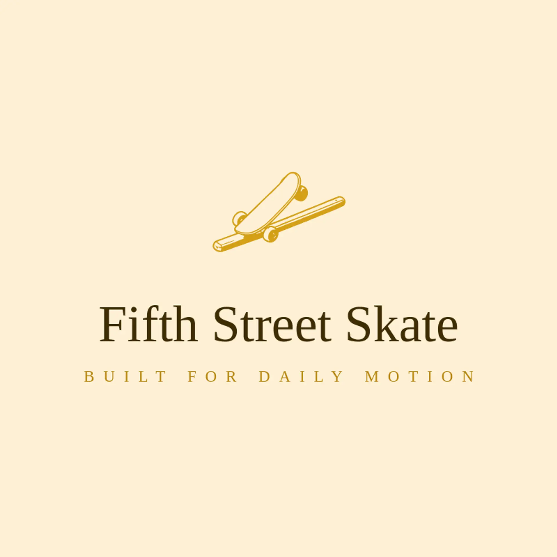 Fifth Street Skate logo for skate