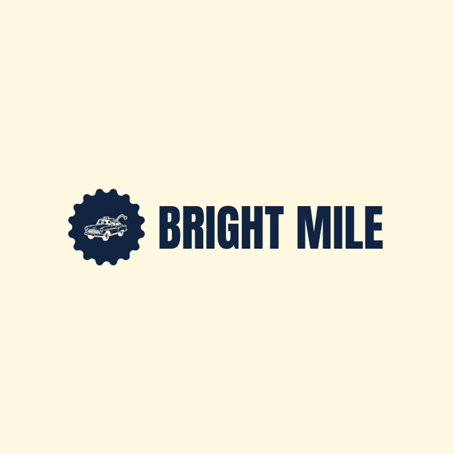 Bright Mile logo for taxi