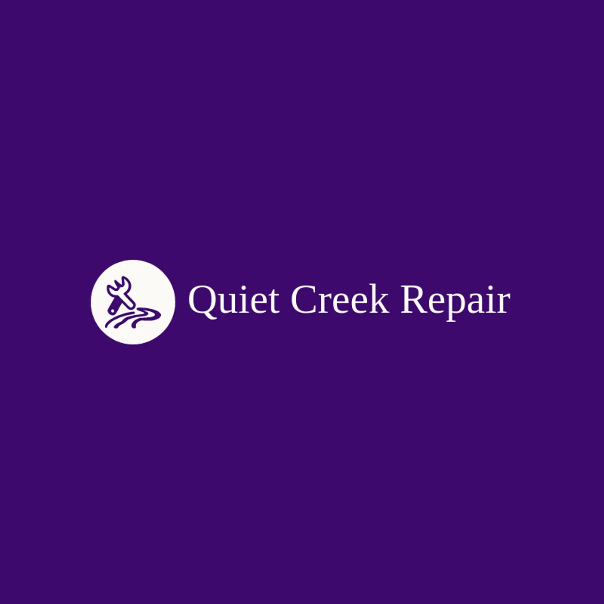 Quiet Creek Repair logo for home repair
