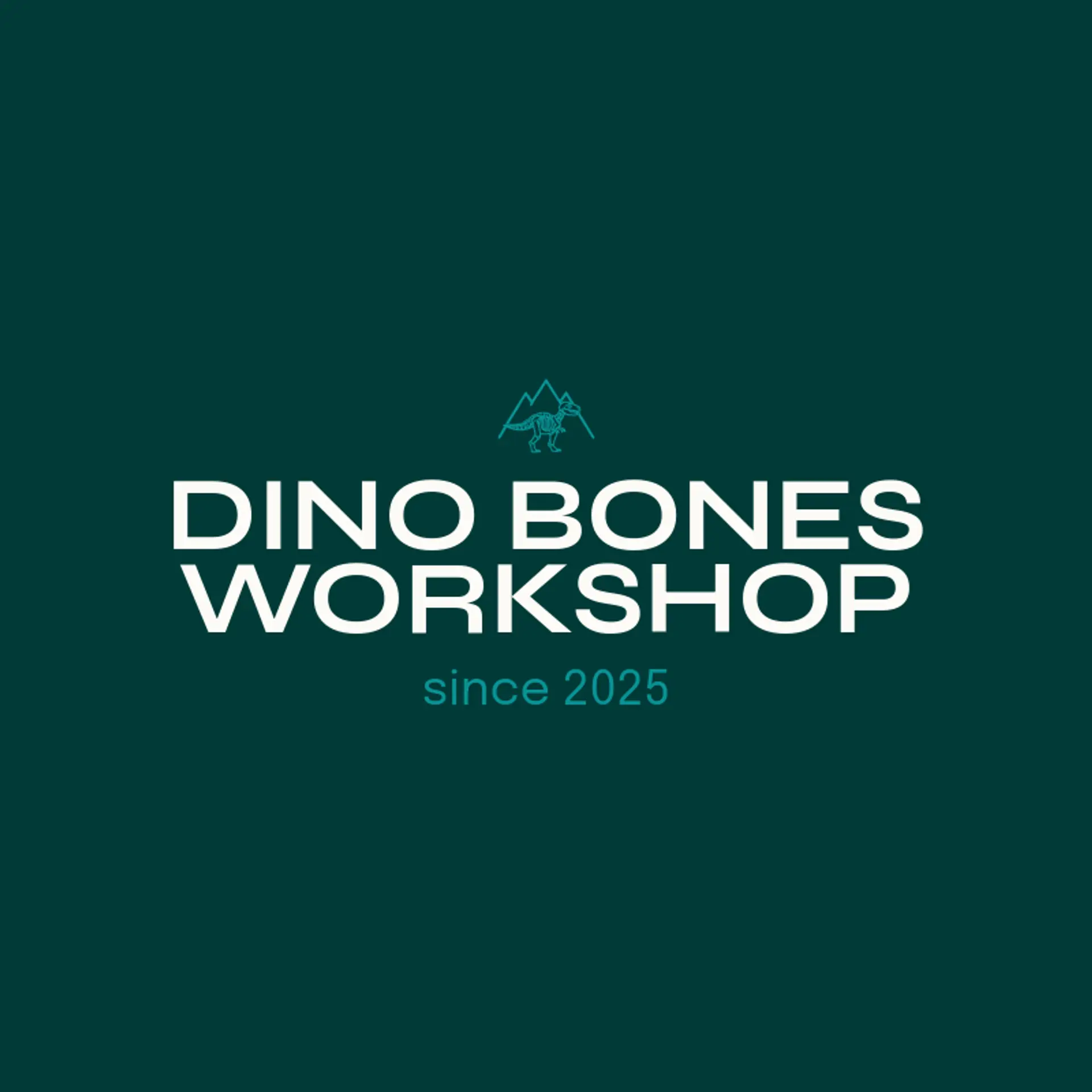 Dino Bones Workshop logo for dinosaur