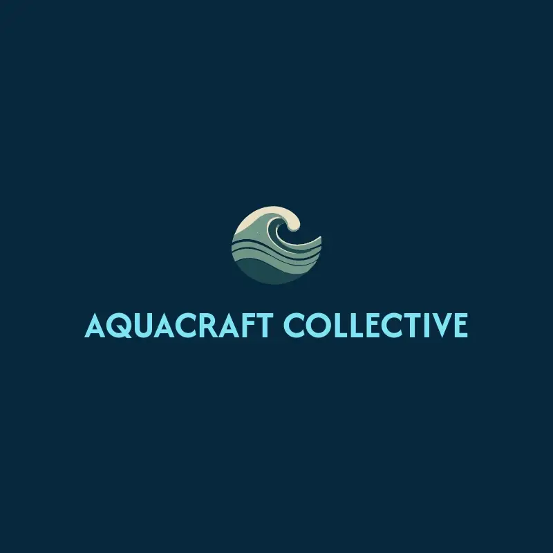The boat name AquaCraft Collective as a branded logo with a color icon