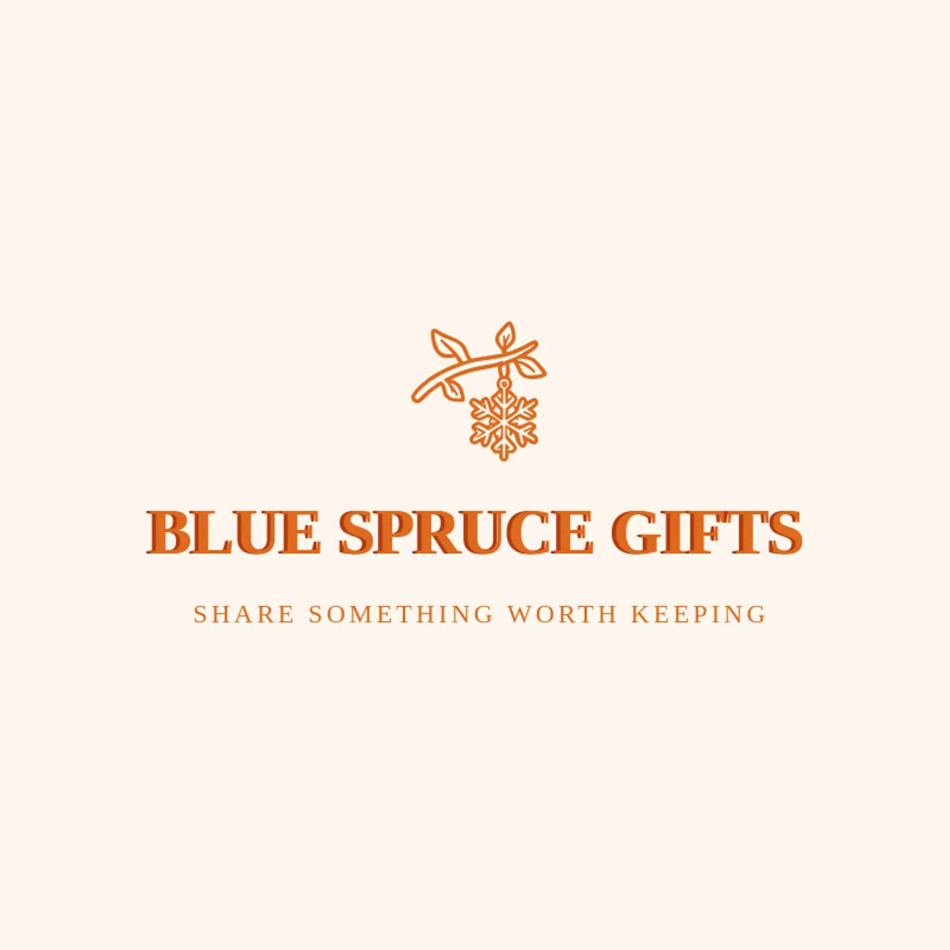 Blue Spruce Gifts logo for holiday