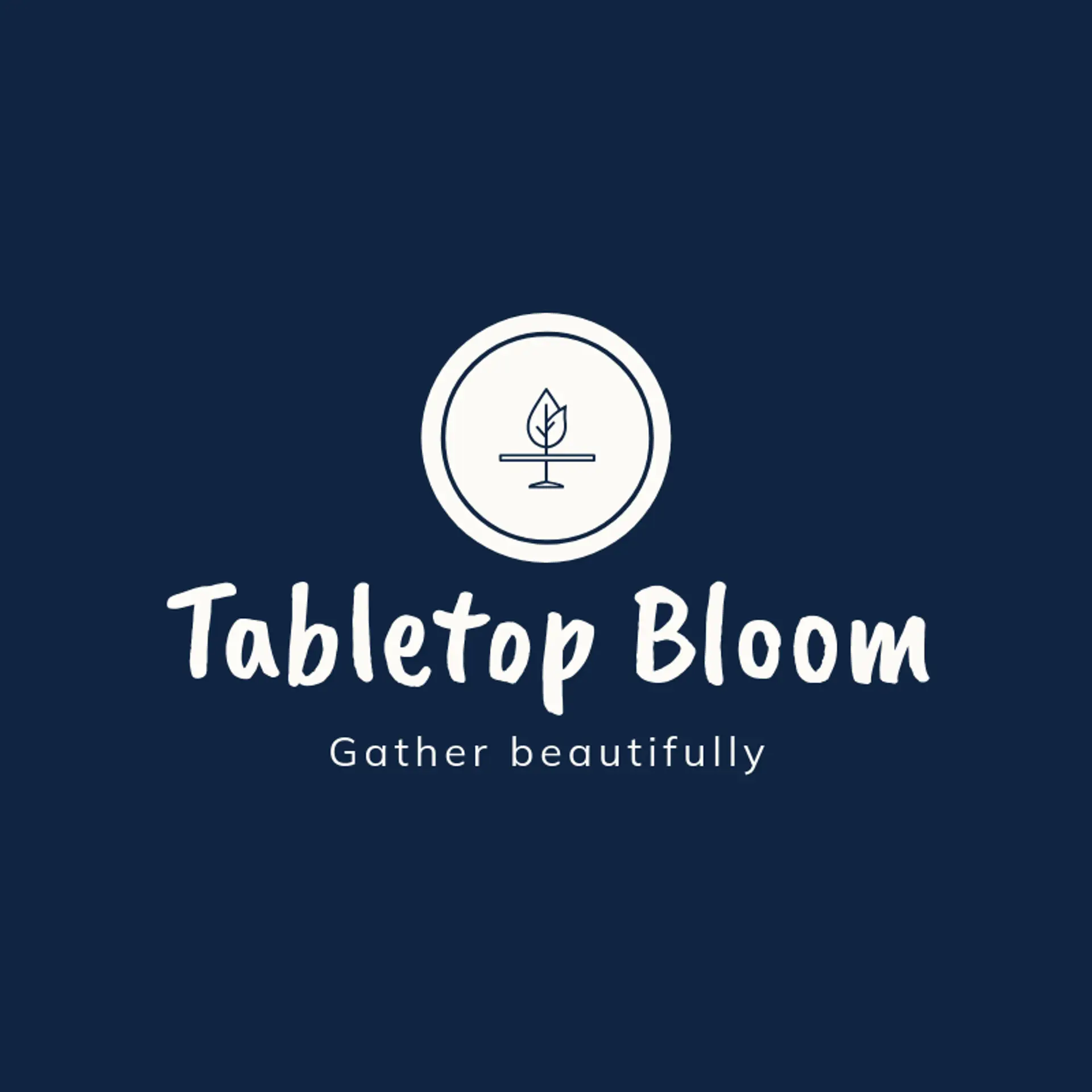 Tabletop Bloom logo for event