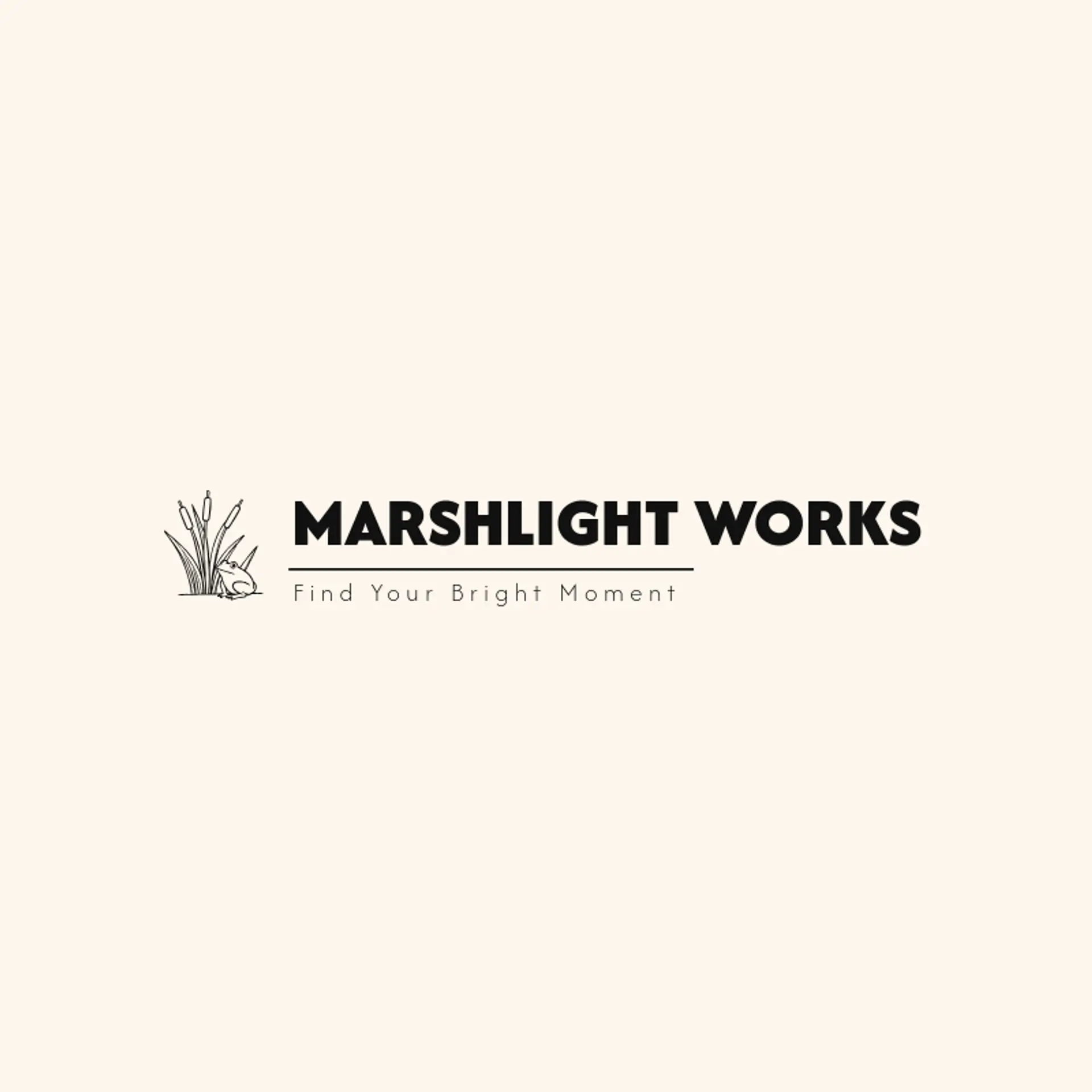 Marshlight Works logo for frog