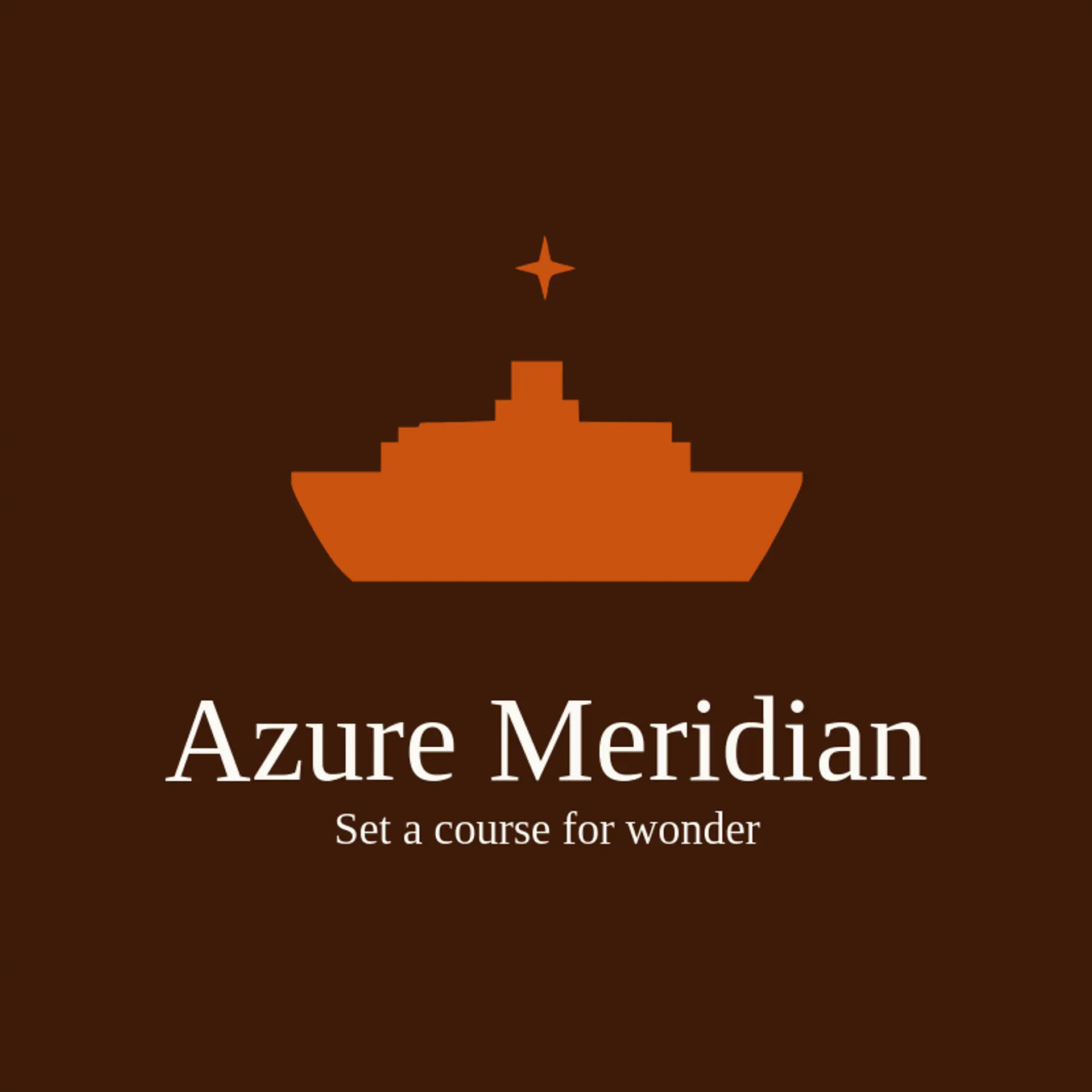 Azure Meridian logo for cruise ship
