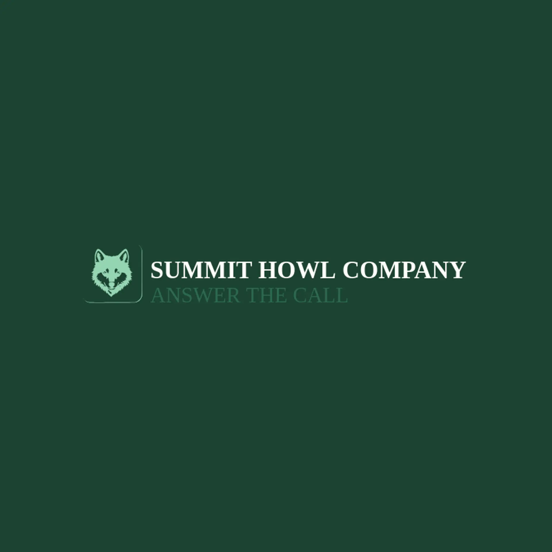 Summit Howl Company logo for wolf head