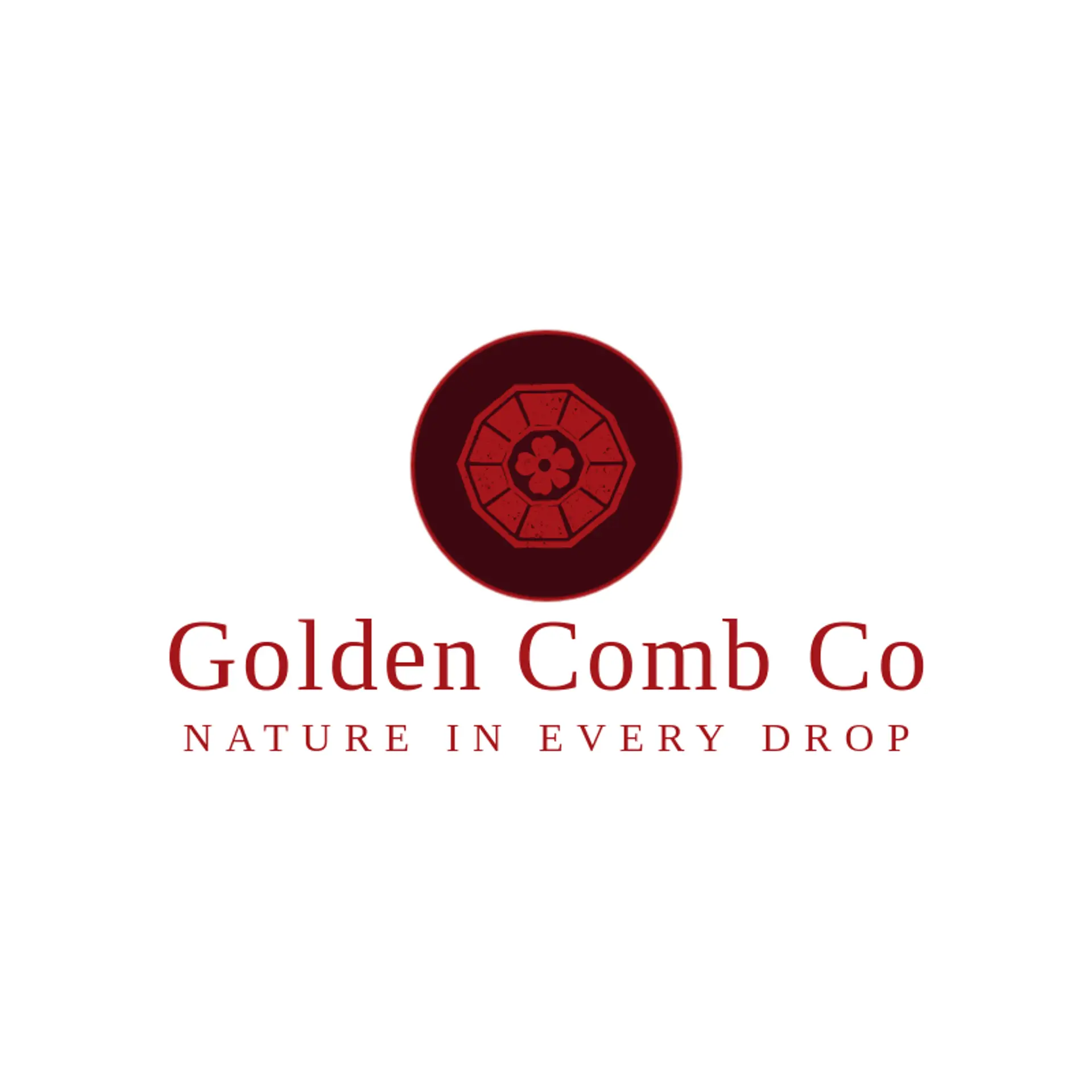 Golden Comb Co logo for honeycomb