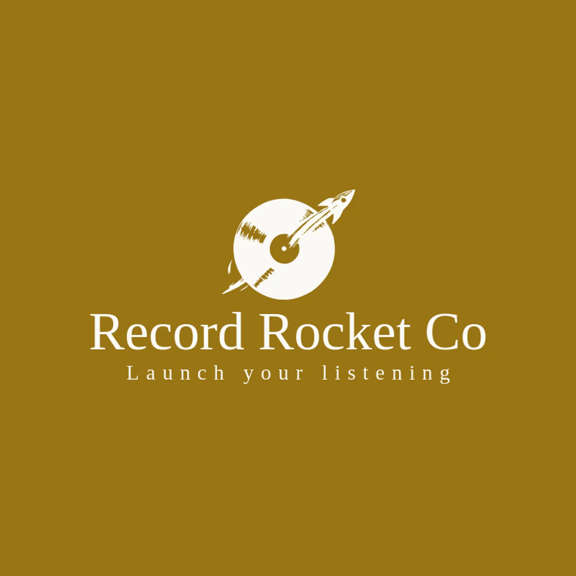 Record Rocket Co logo for vinyl