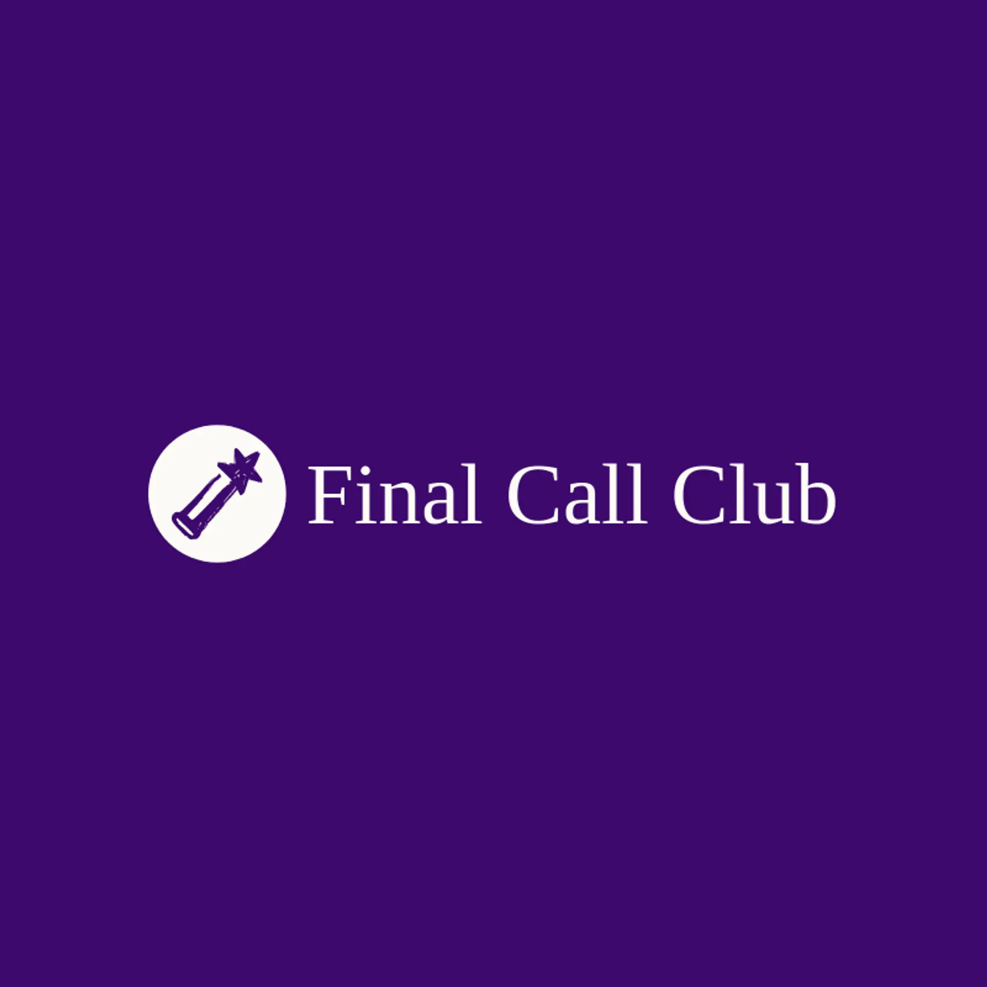 Final Call Club logo for sports team