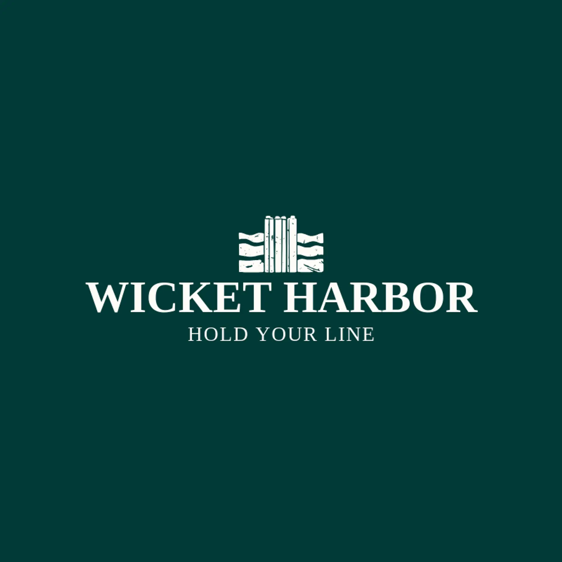 Wicket Harbor logo for cricket team