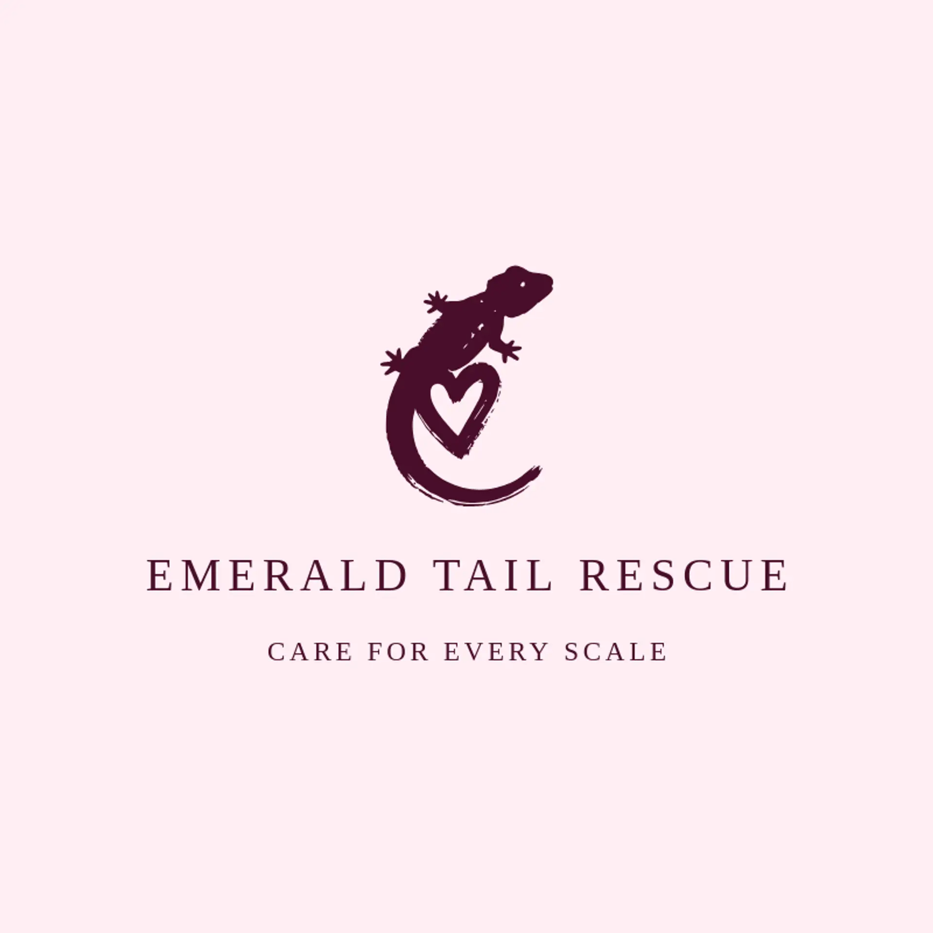 Emerald Tail Rescue logo for lizard