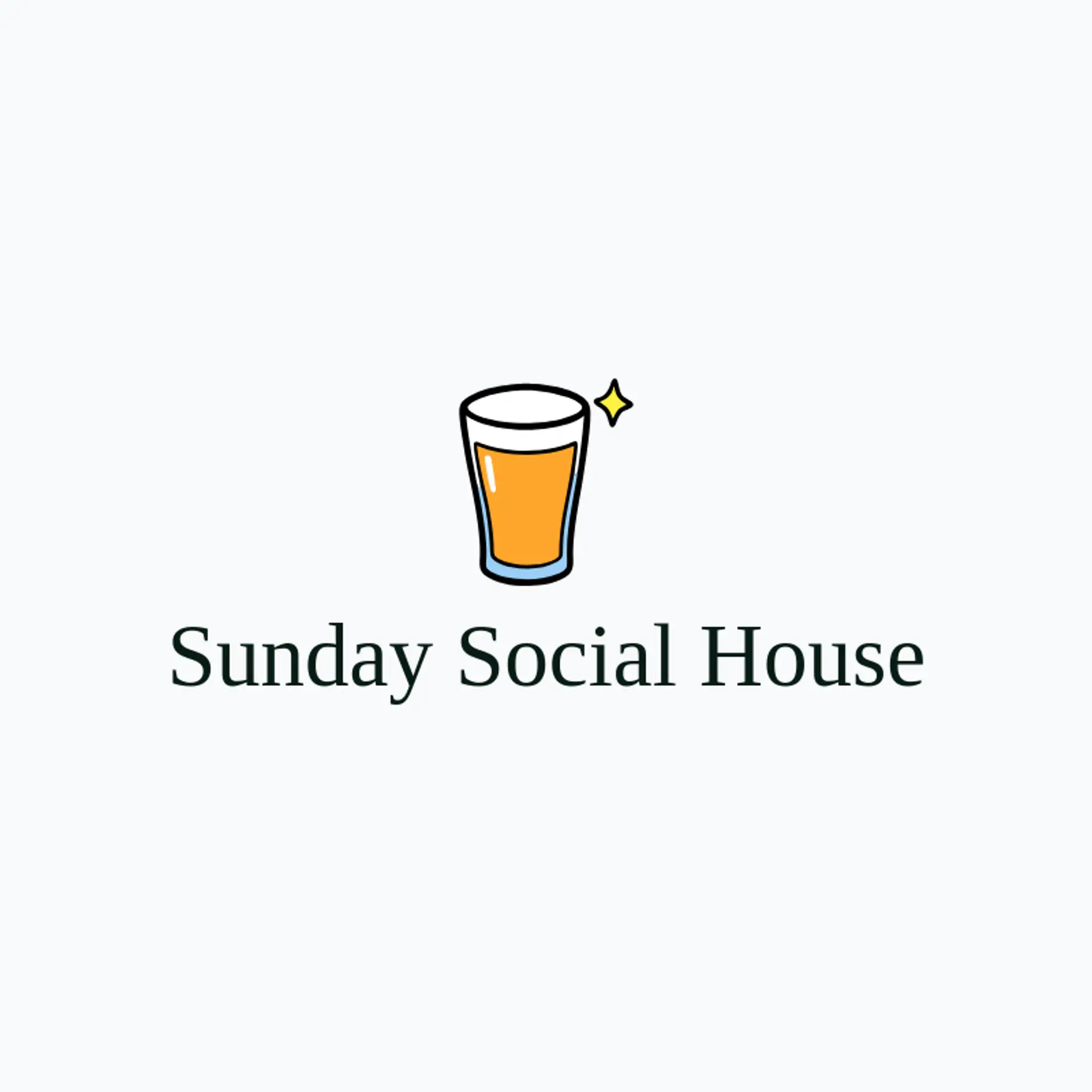 Sunday Social House logo for social club