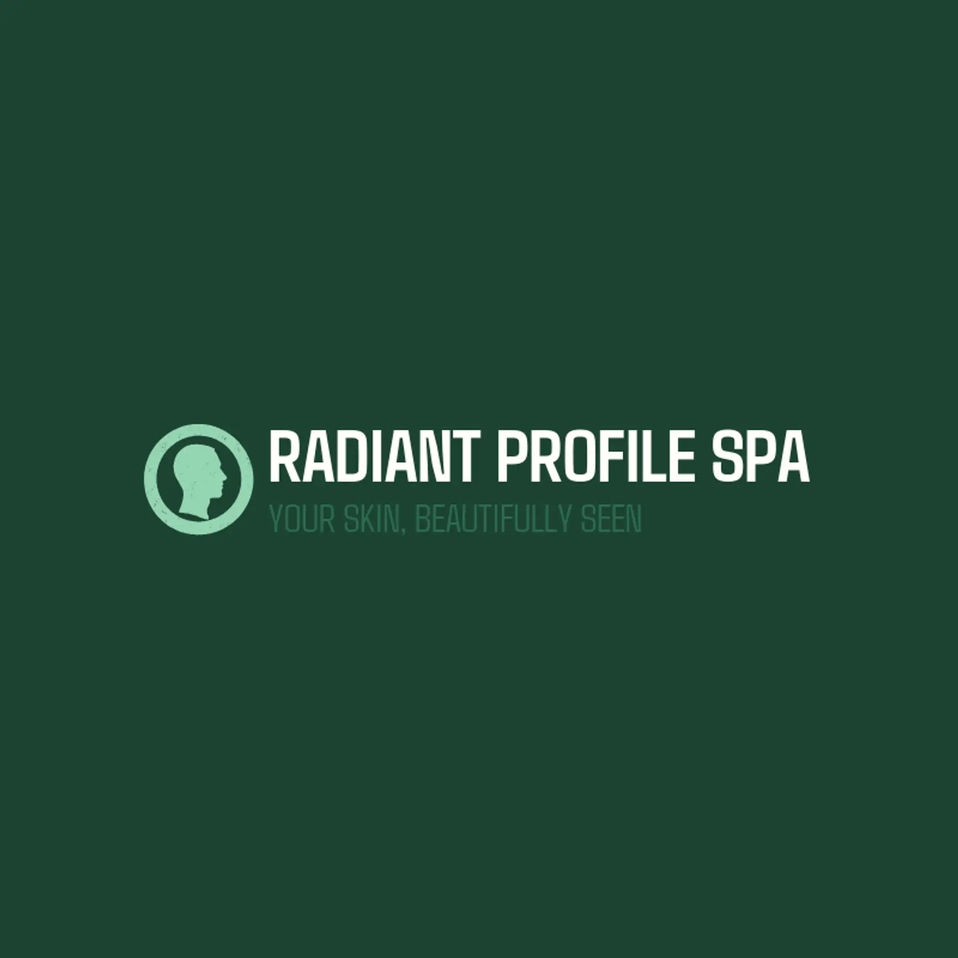 Radiant Profile Spa logo for esthetician