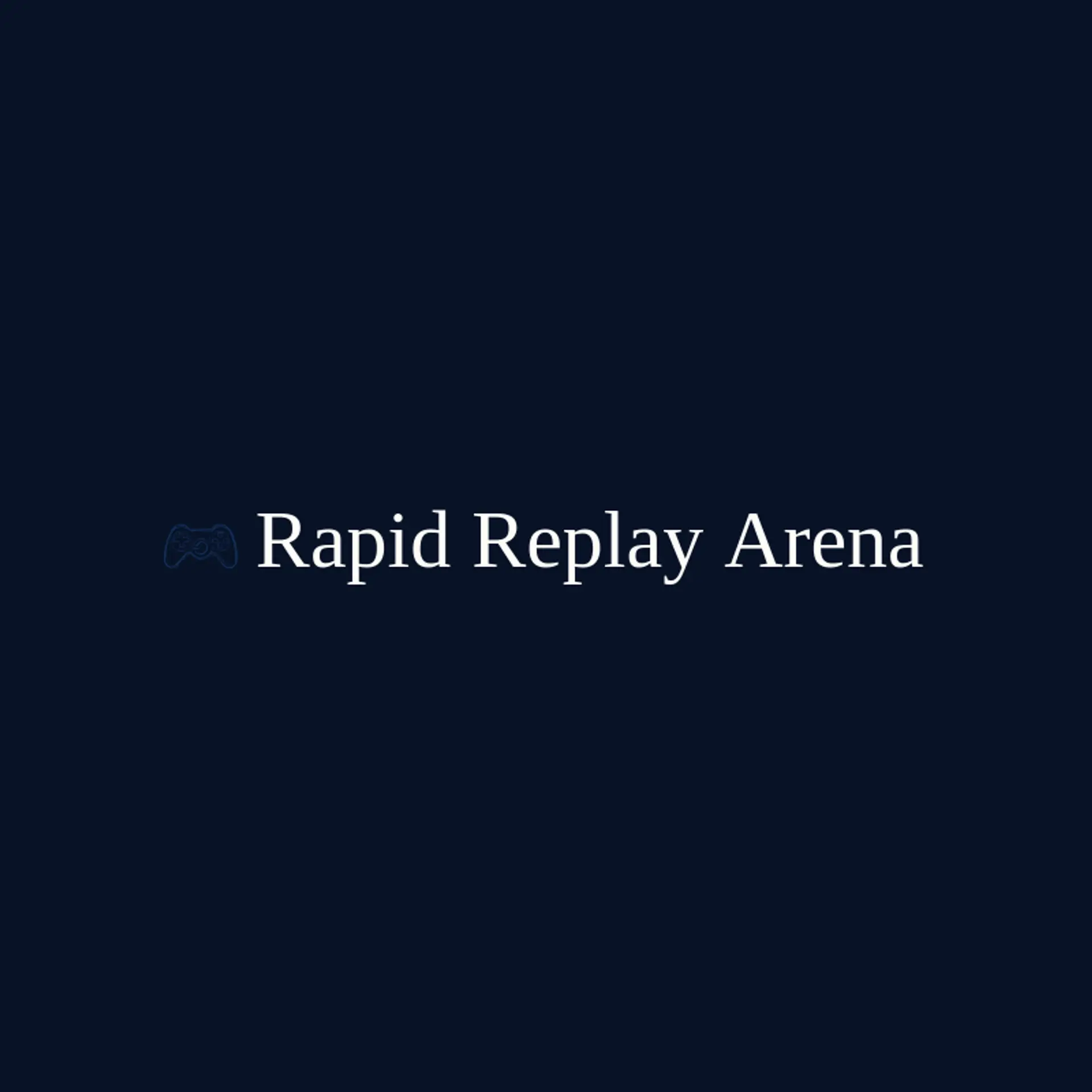 Rapid Replay Arena logo for playstation