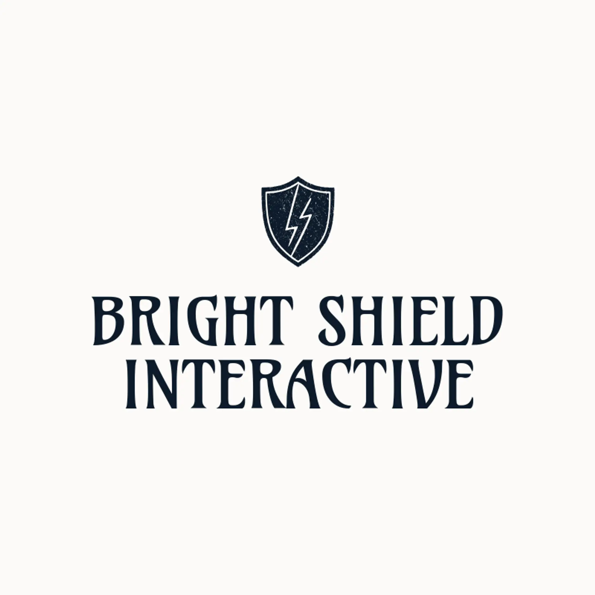 Bright Shield Interactive logo for game
