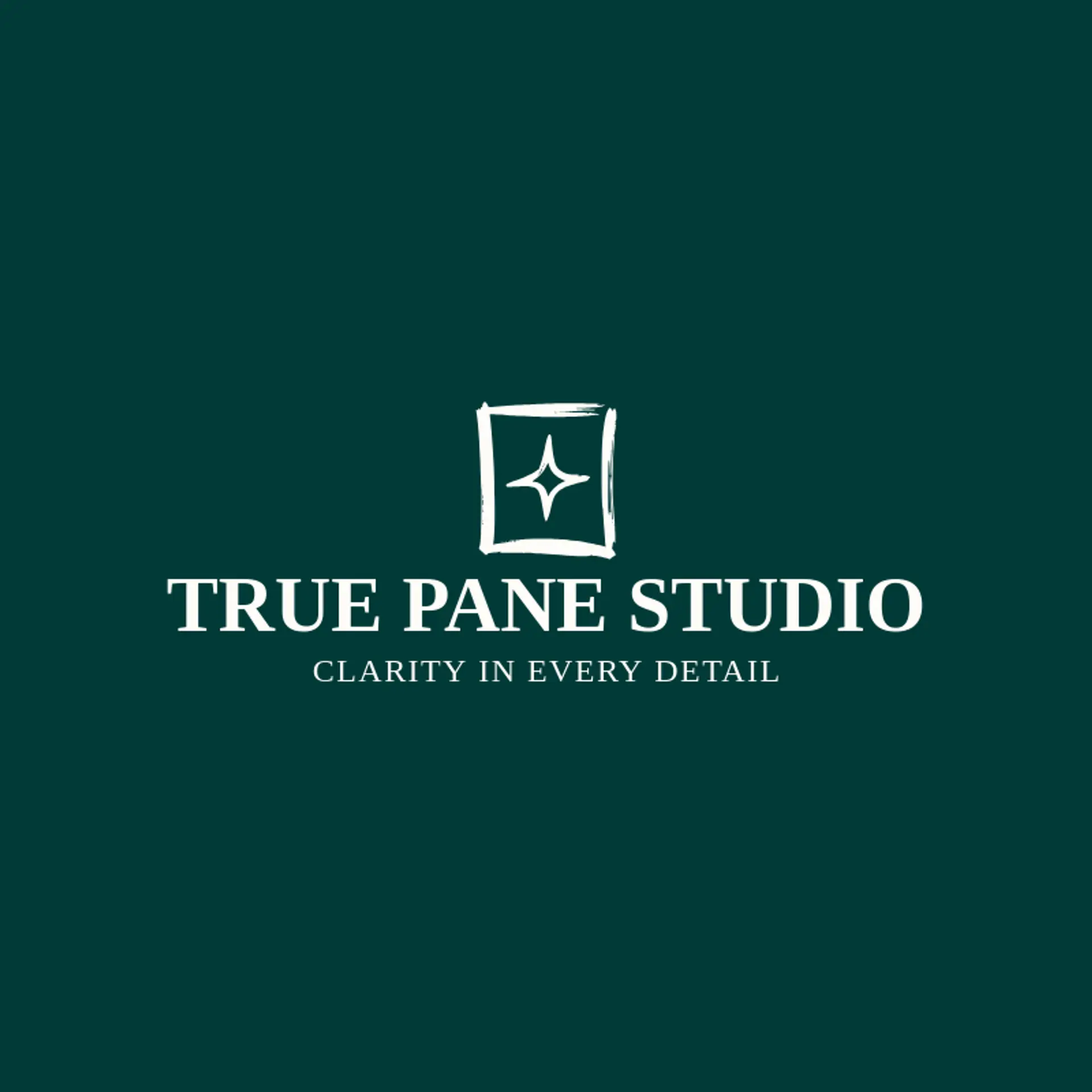 True Pane Studio logo for glass