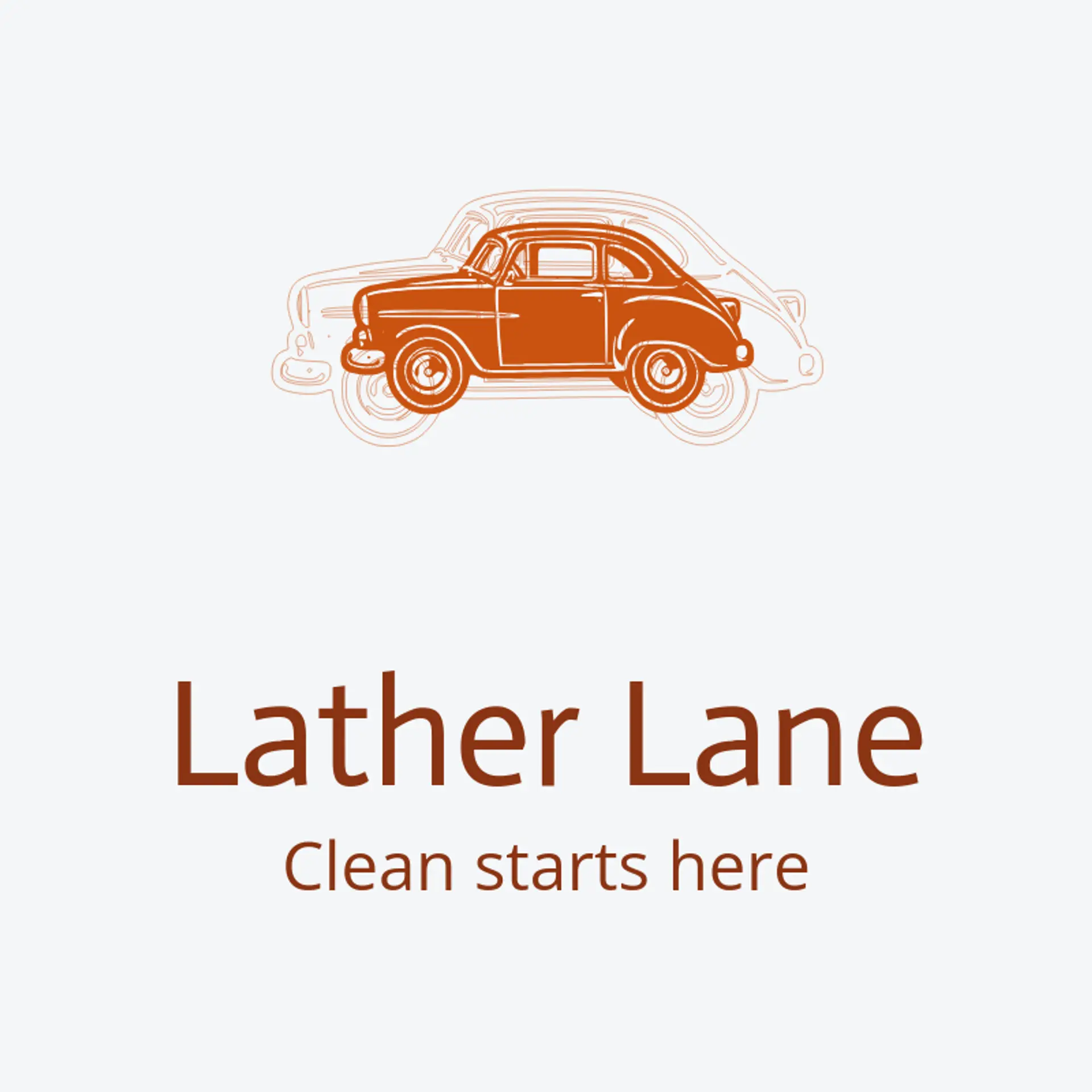 Lather Lane logo for detailing