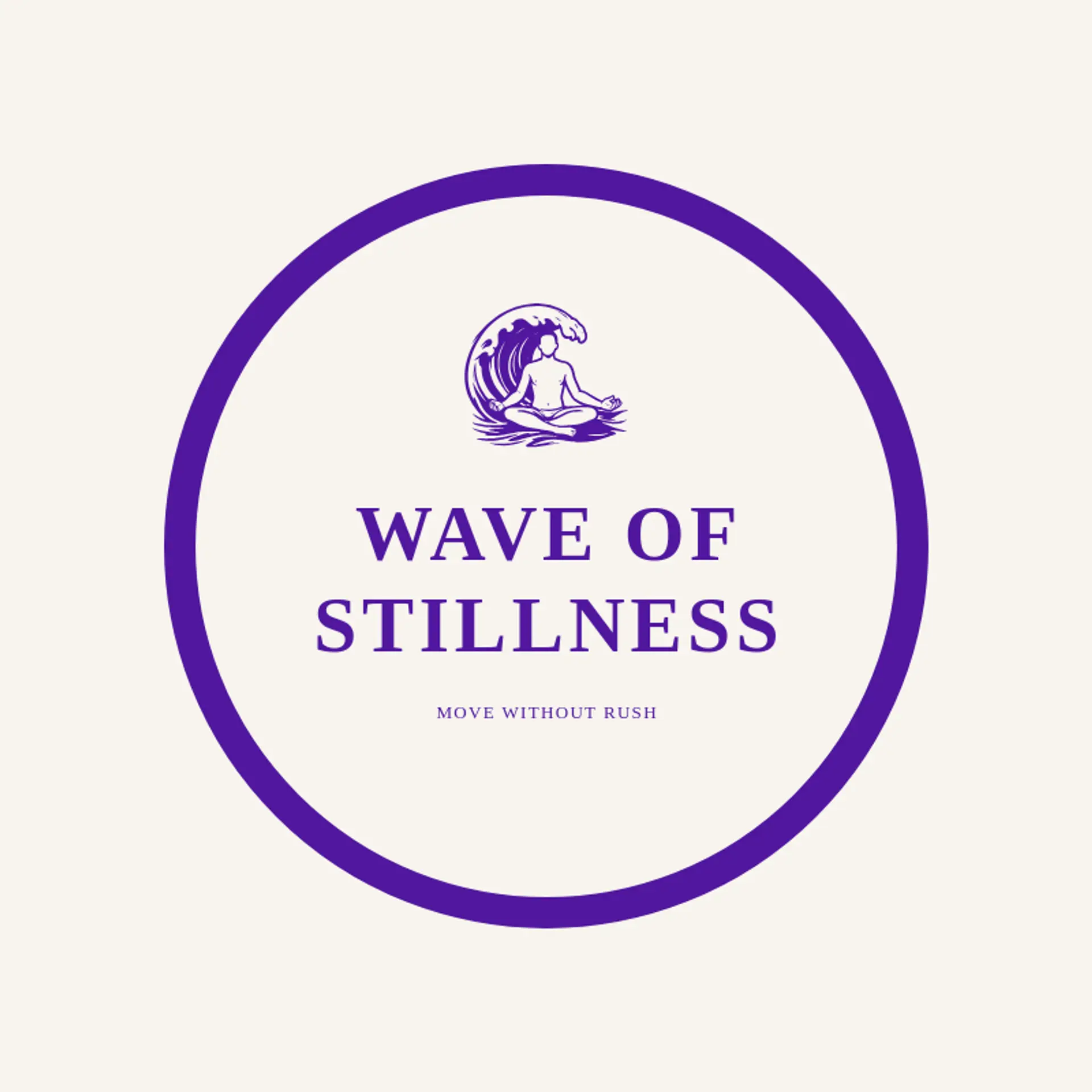 Wave of Stillness logo for buddhism