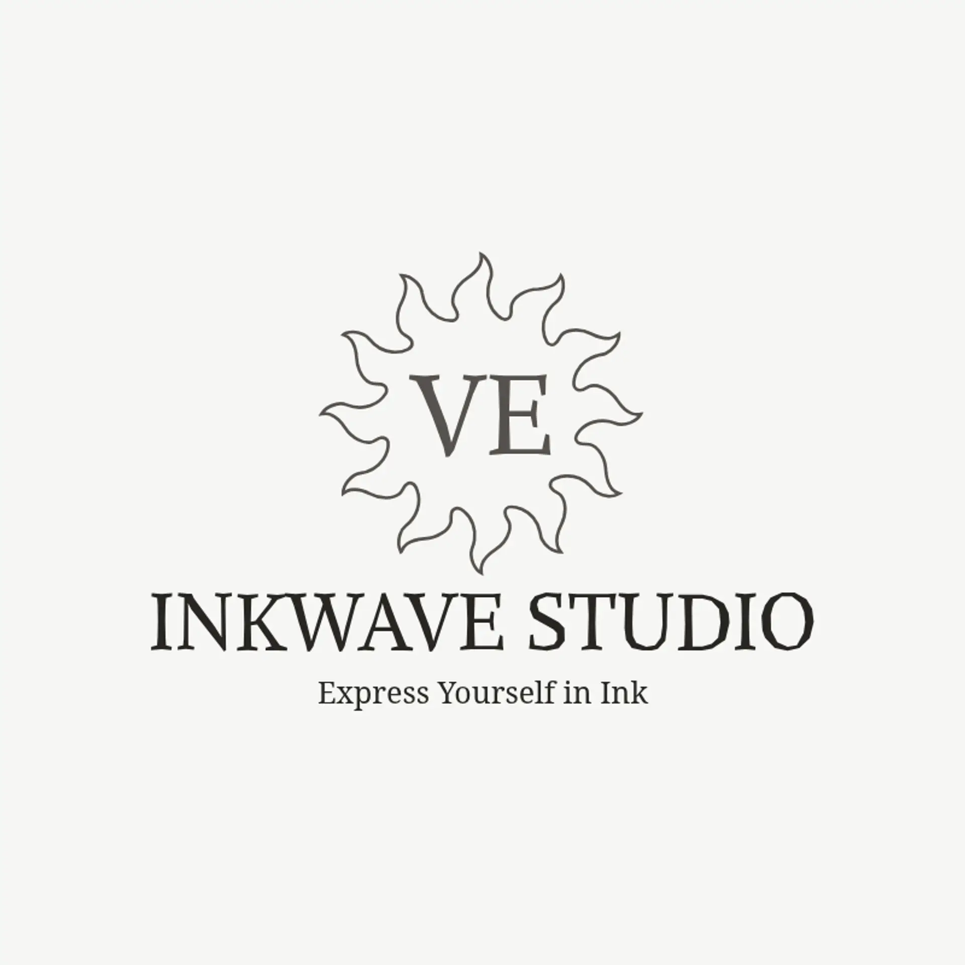 Inkwave Studios logo for tattoo