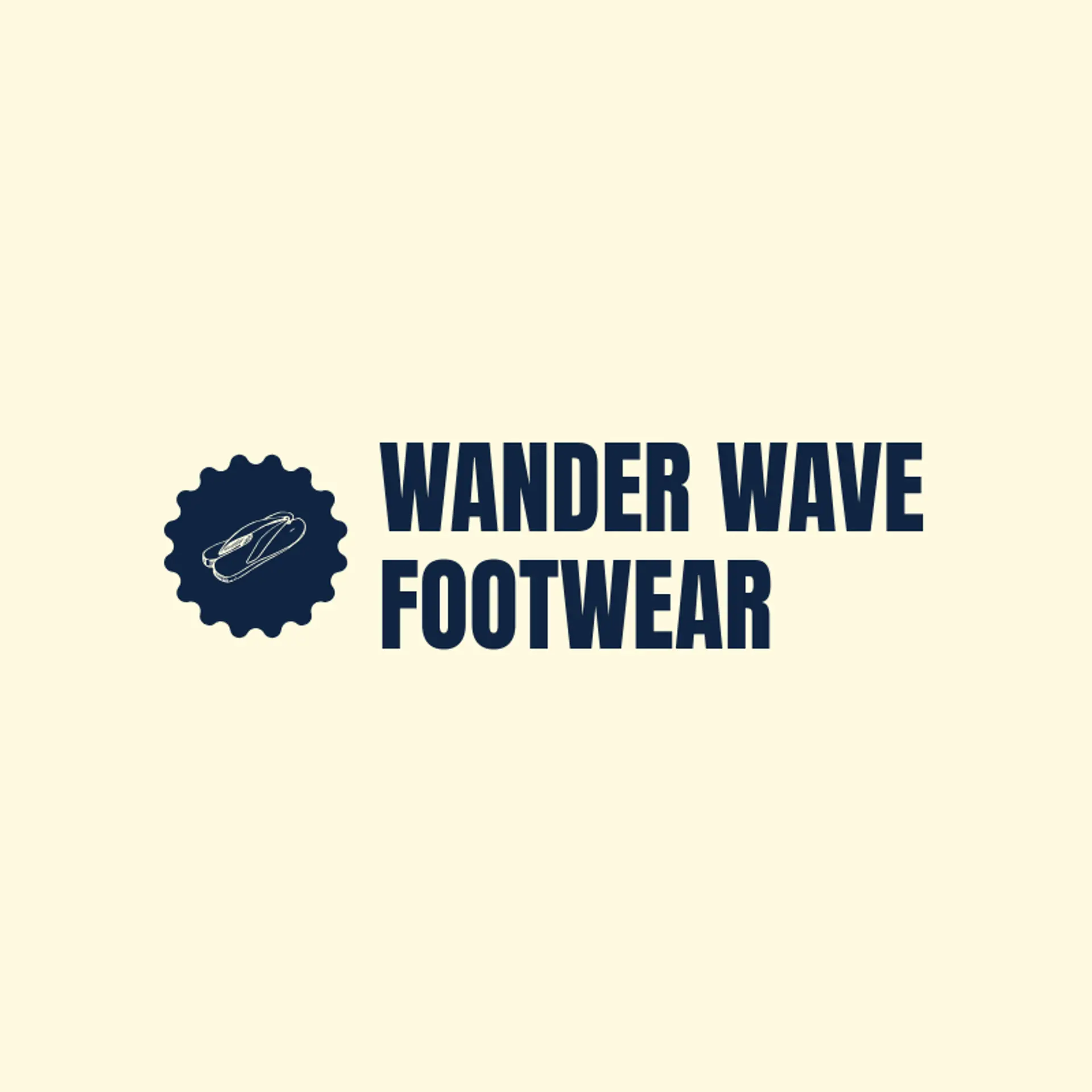 Wander Wave Footwear logo for sandals