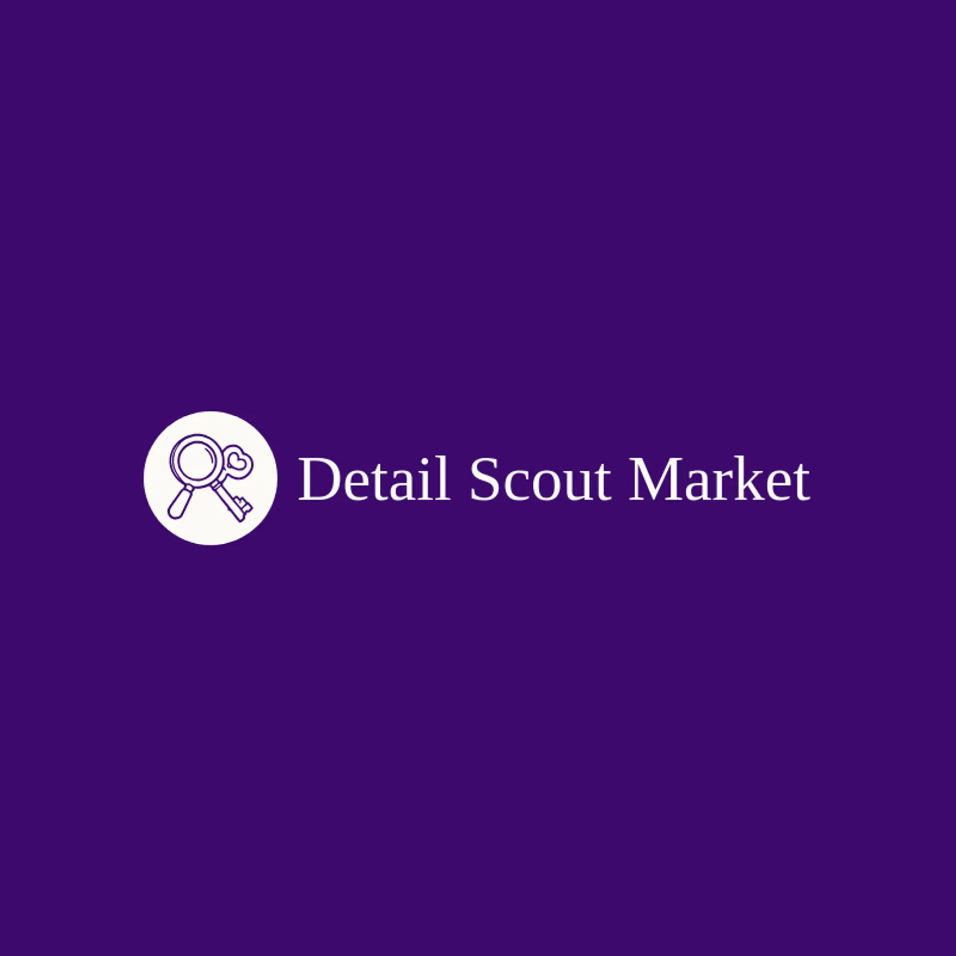 Detail Scout Market logo for magnifying glass