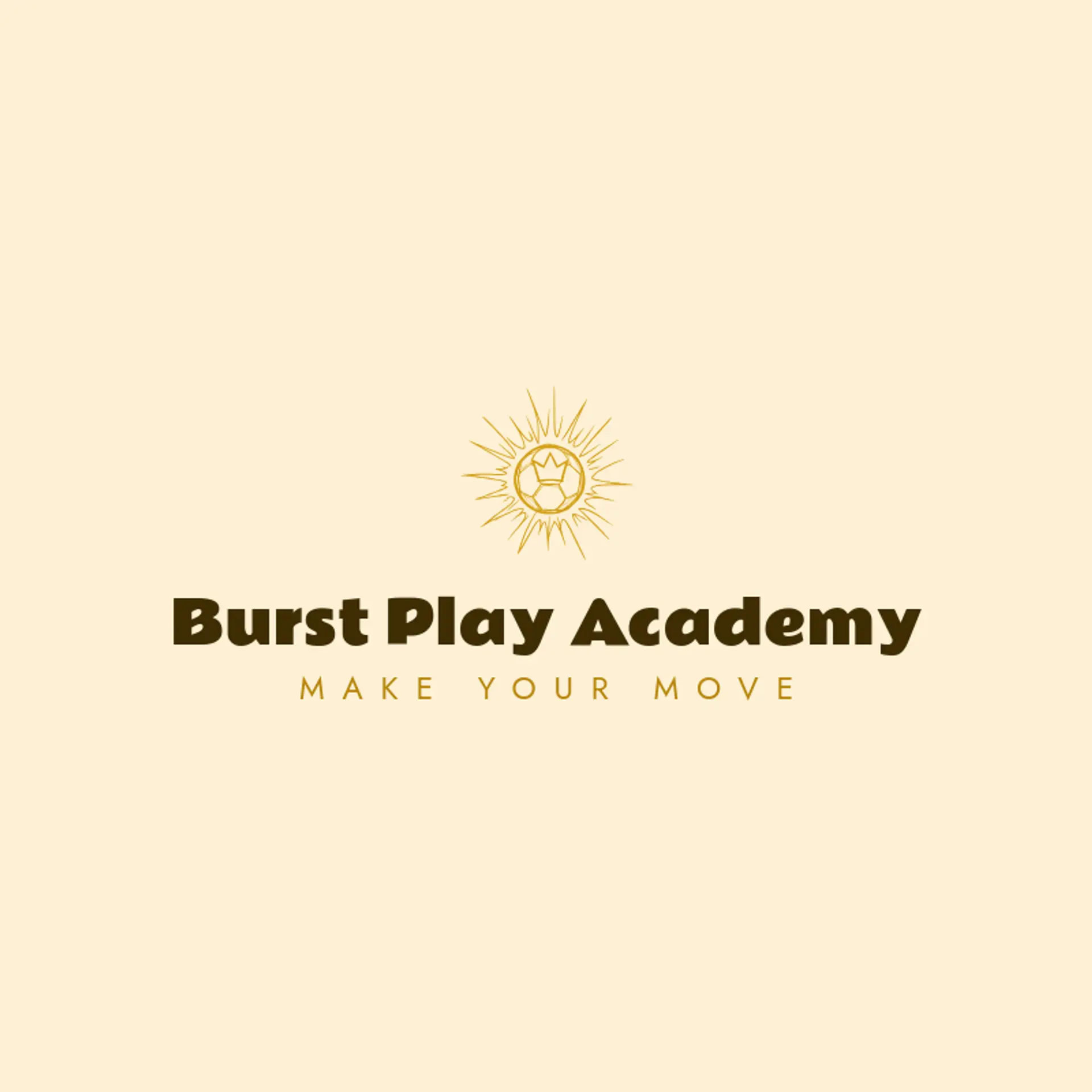 Burst Play Academy logo for futsal