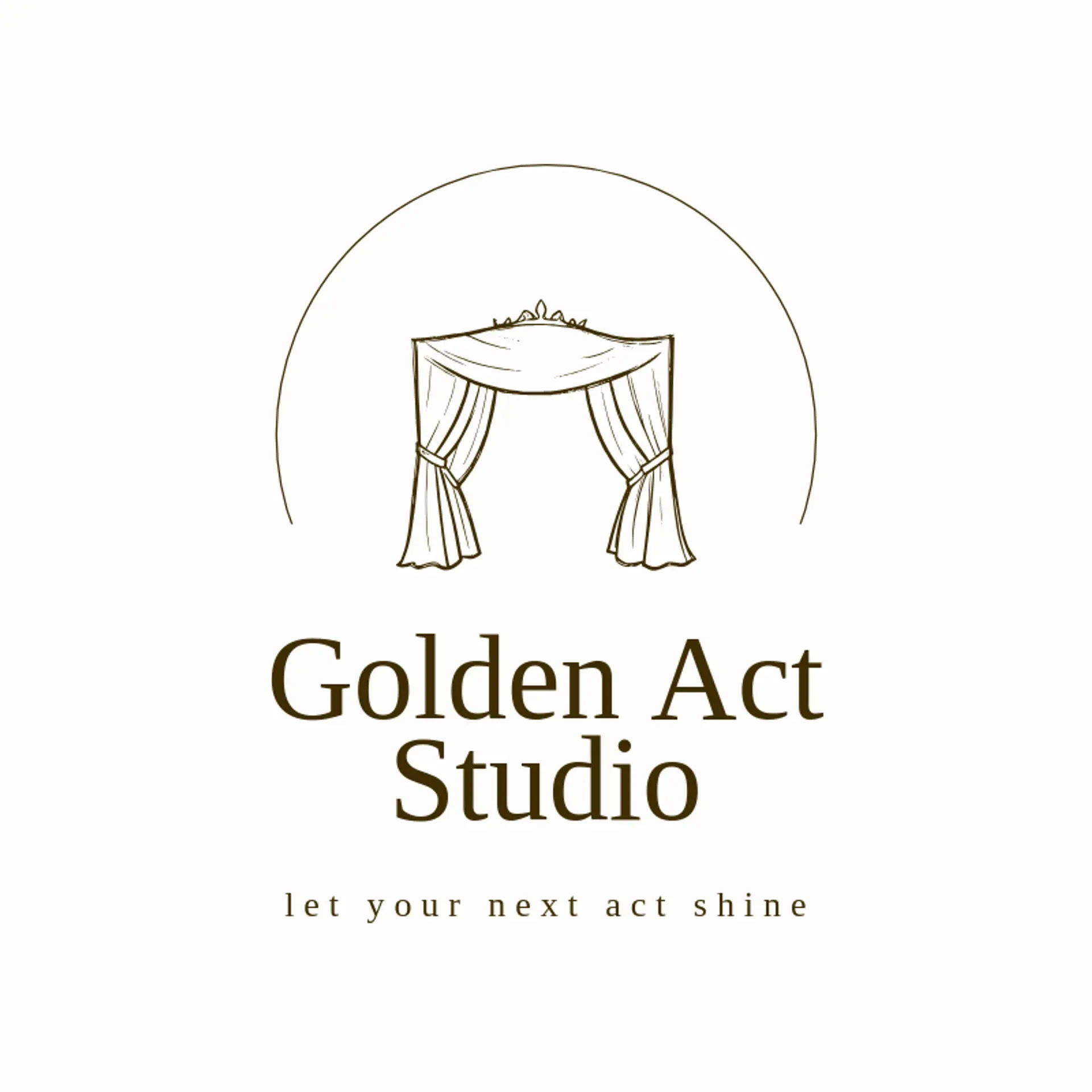 Golden Act Studio logo for theatre