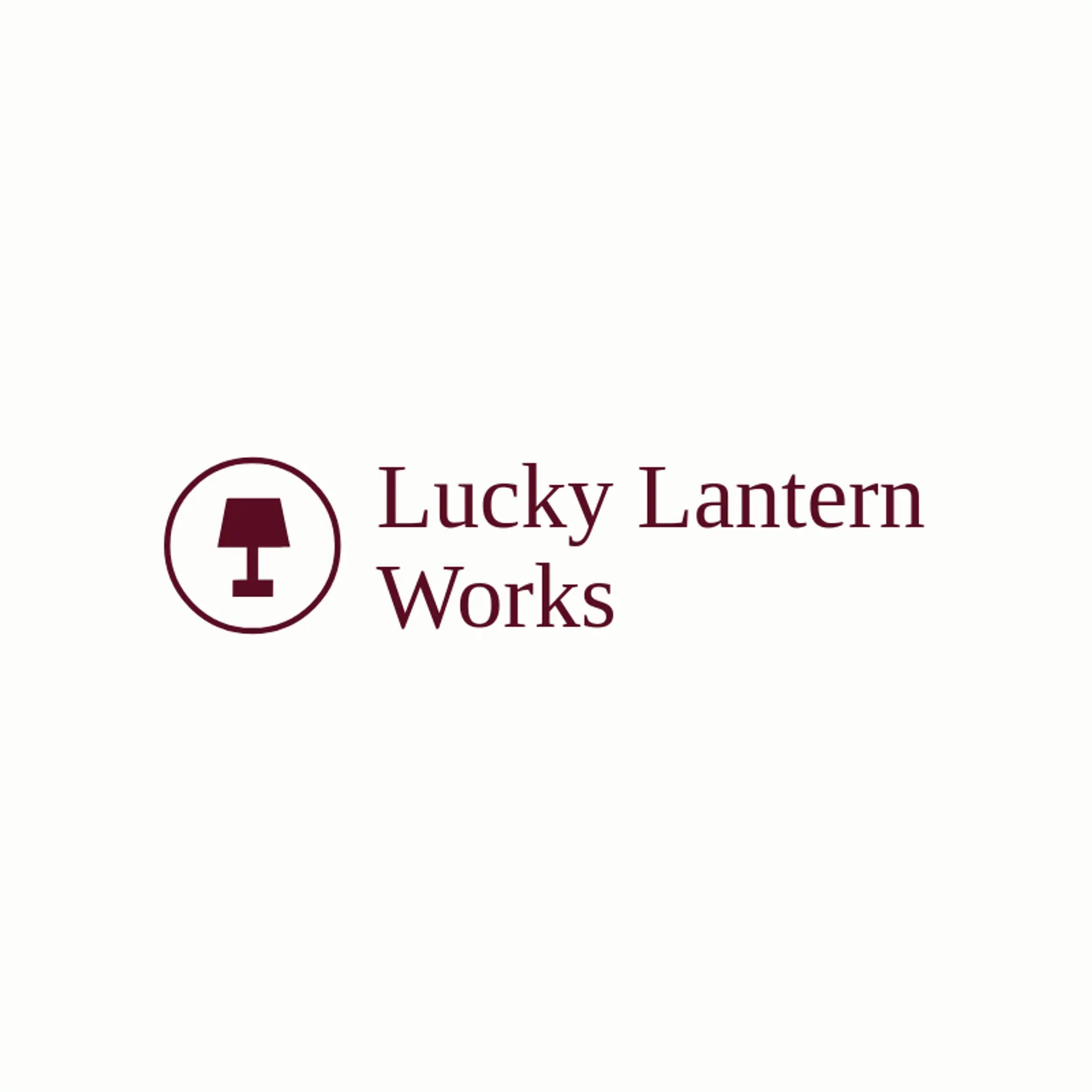 Lucky Lantern Works logo for lamp