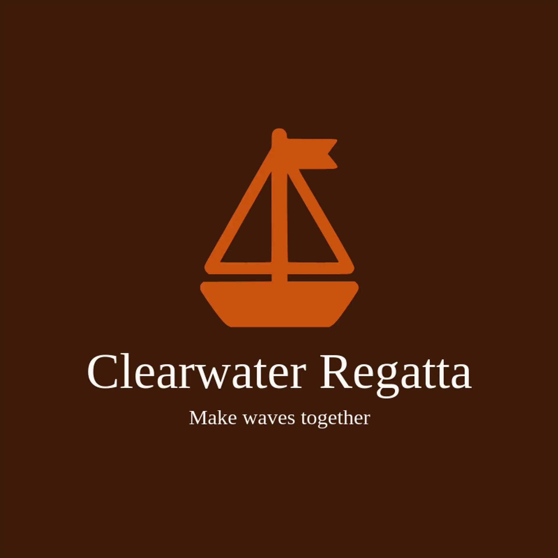 Clearwater Regatta logo for sailboat