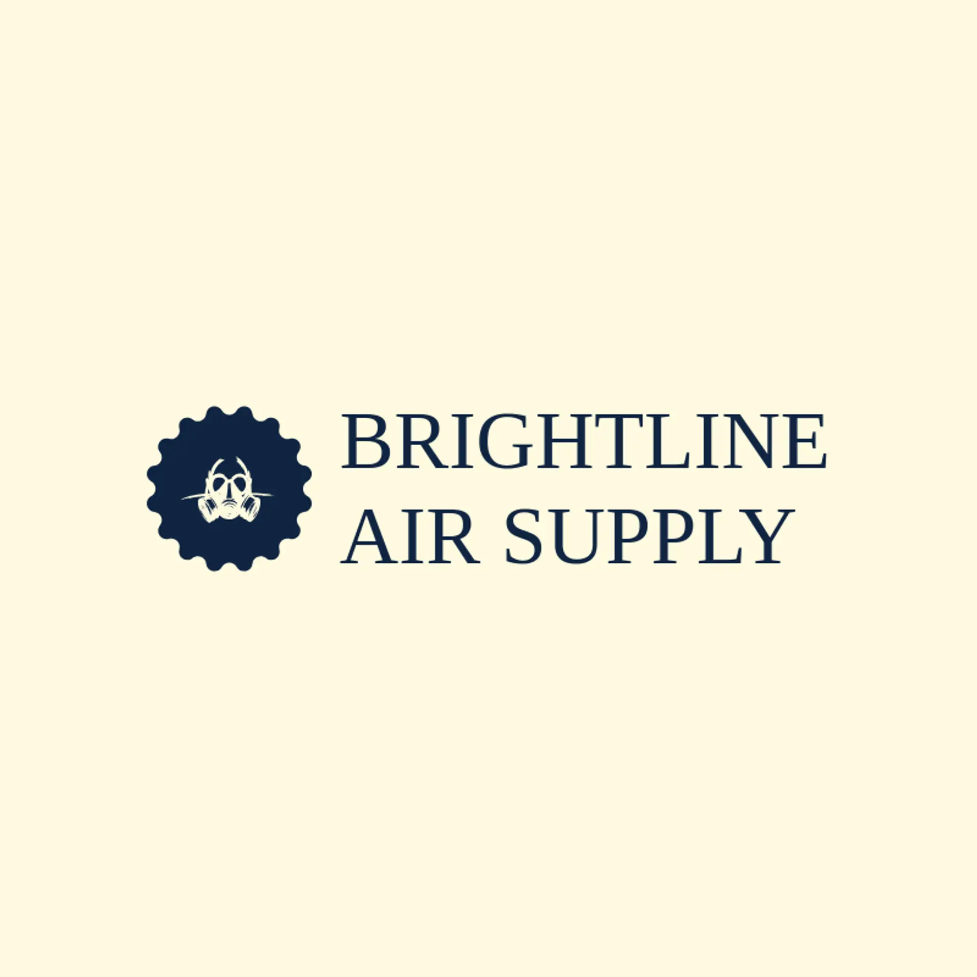 Brightline Air Supply logo for gas mask