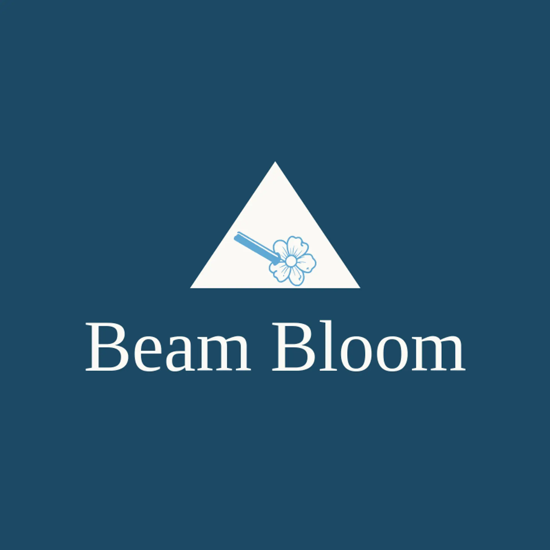 Beam Bloom logo for laser