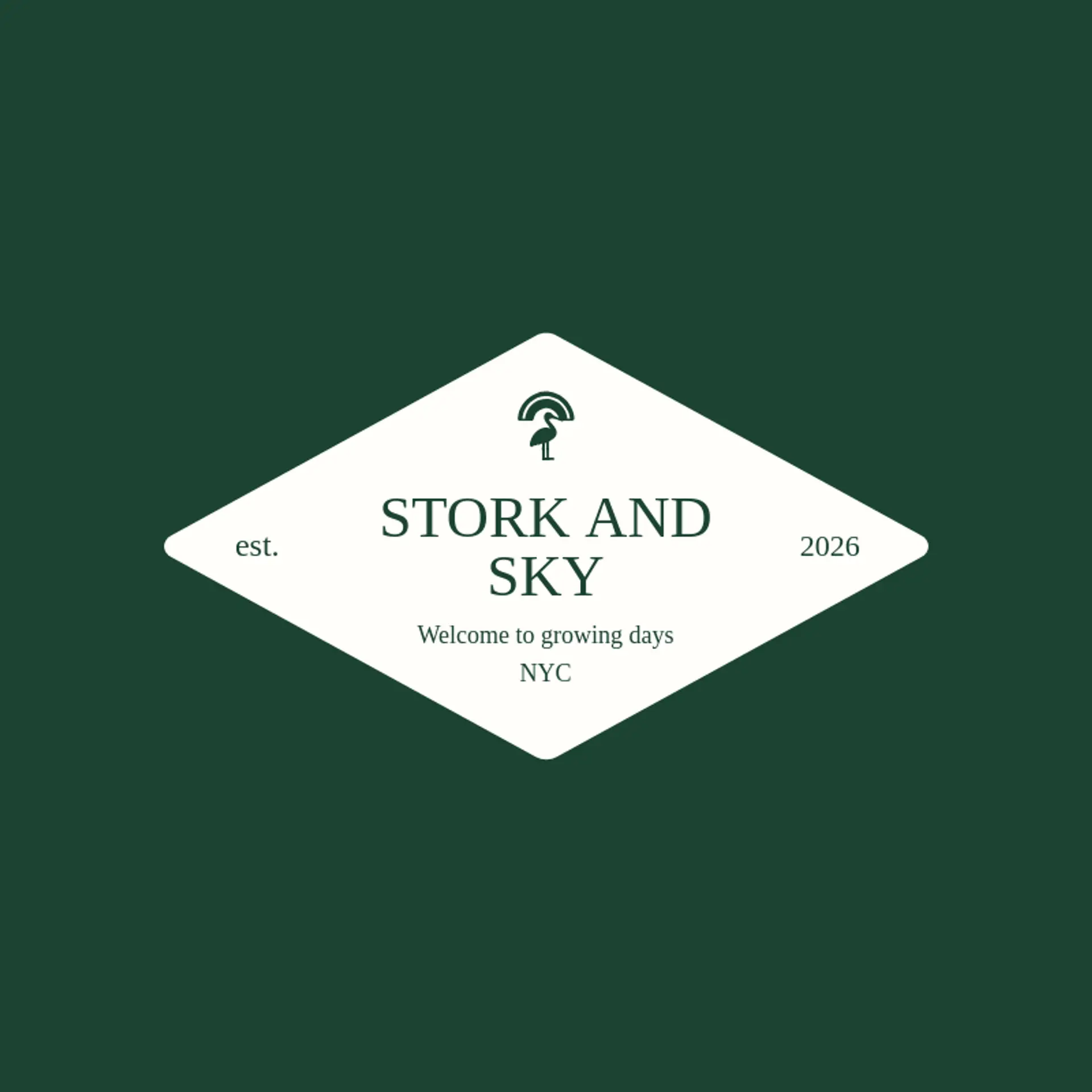 Stork And Sky logo for baby