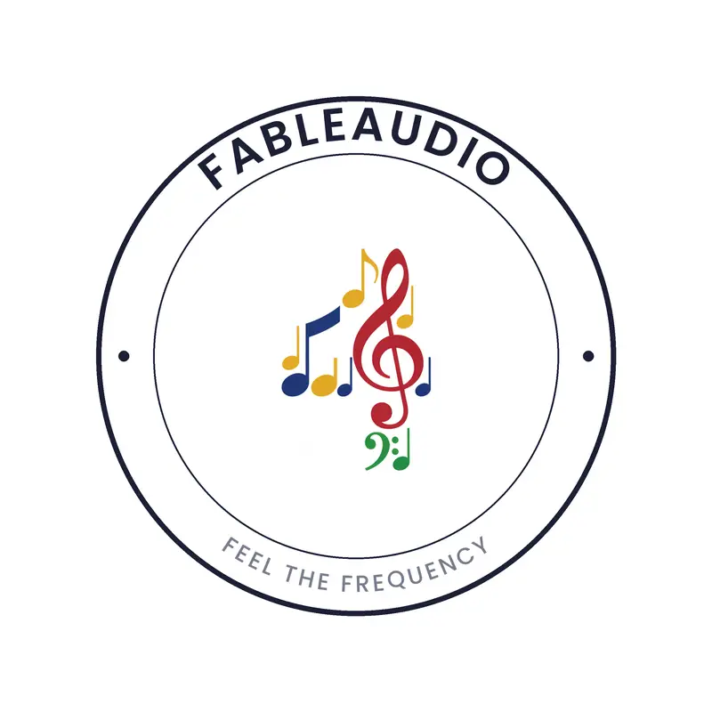 Music notes forming a number music logo