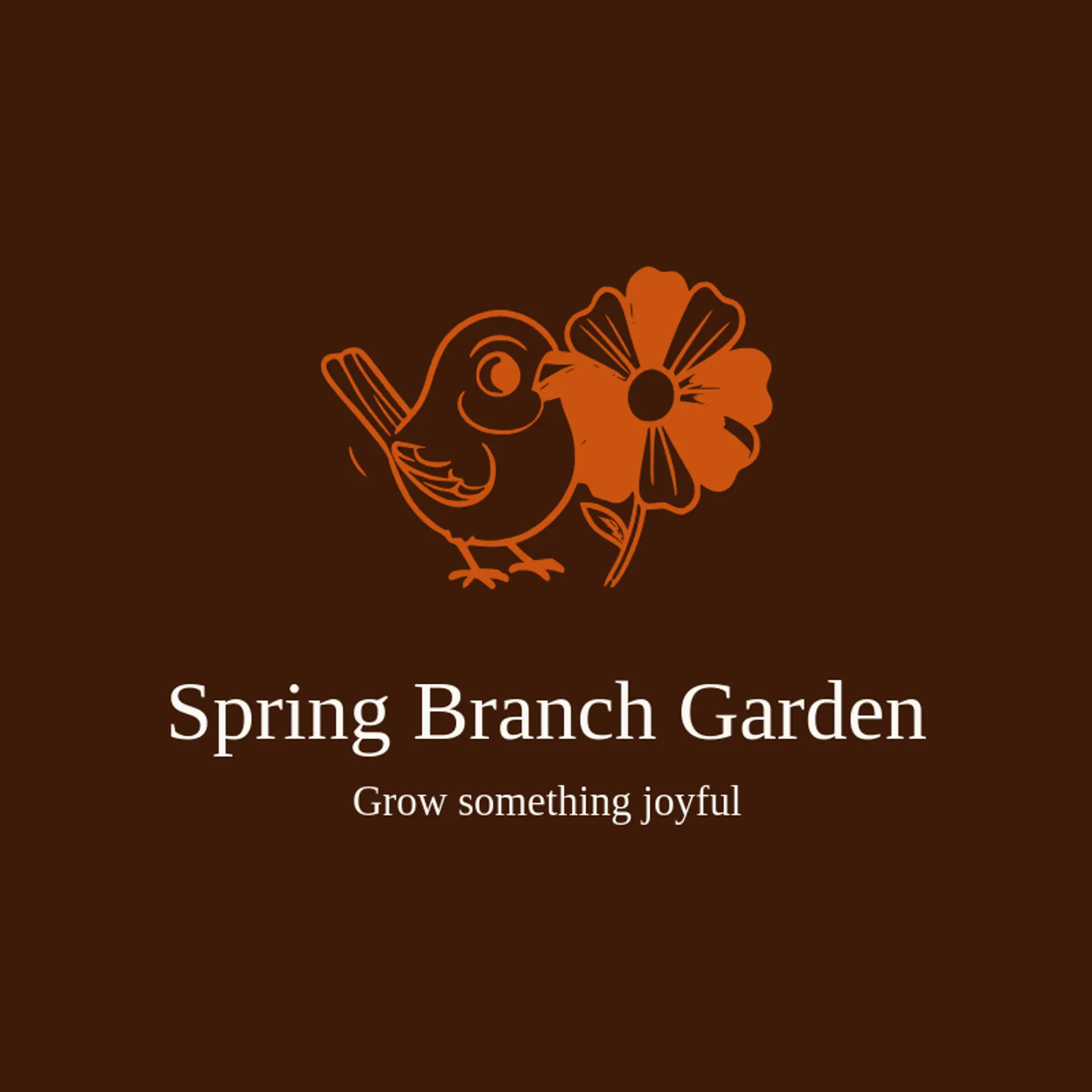 Spring Branch Garden logo for sparrow
