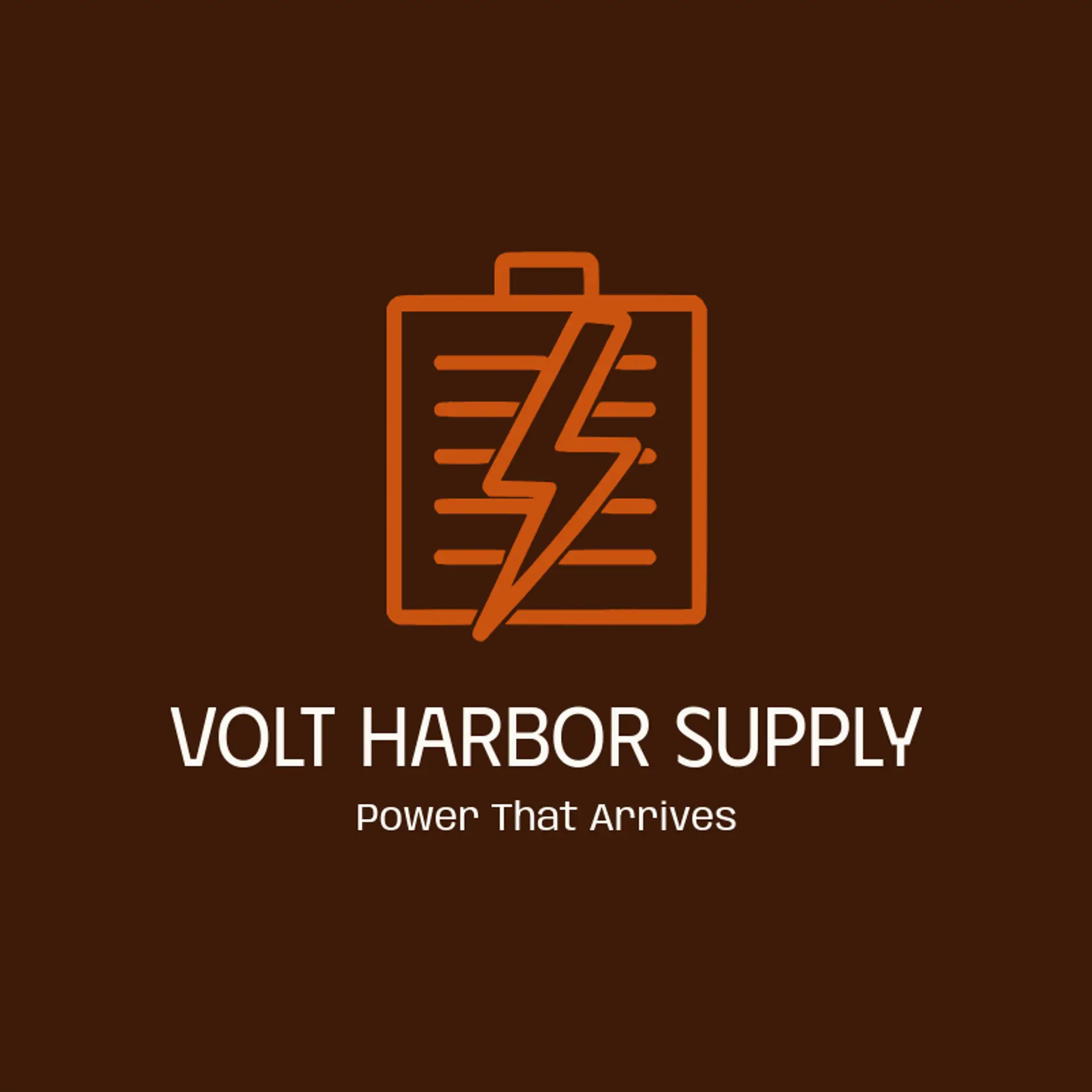 Volt Harbor Supply logo for lightning