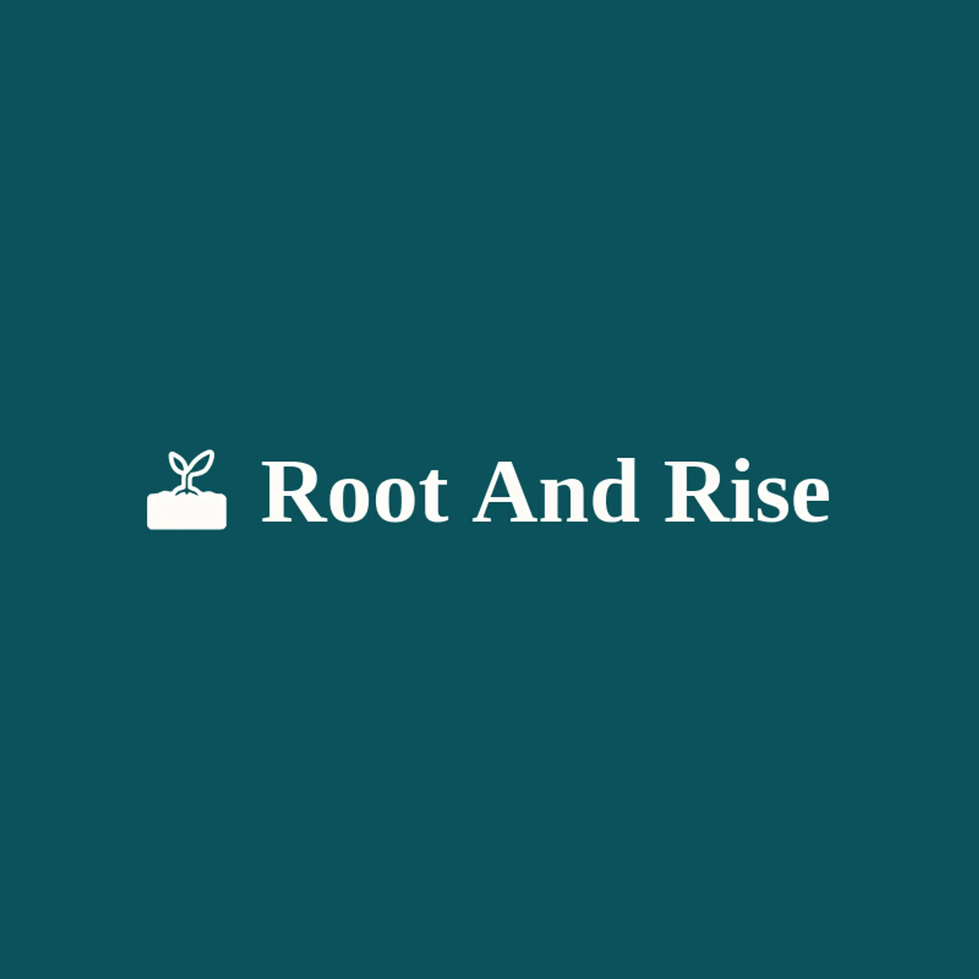 Root and Rise logo for yard