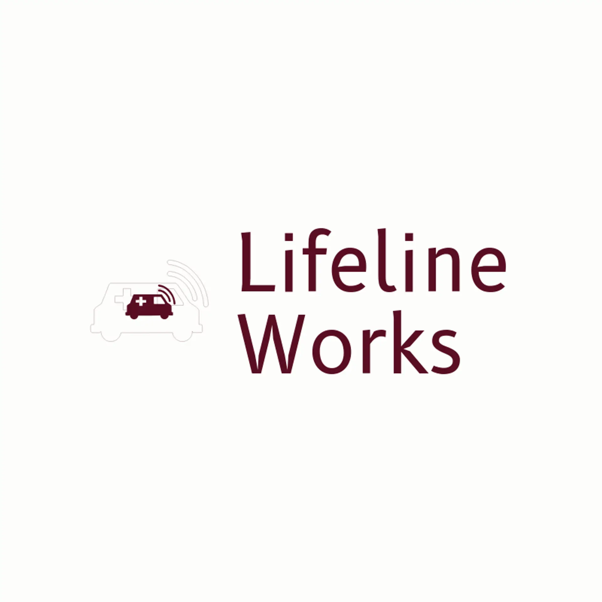 Lifeline Works logo for ambulance