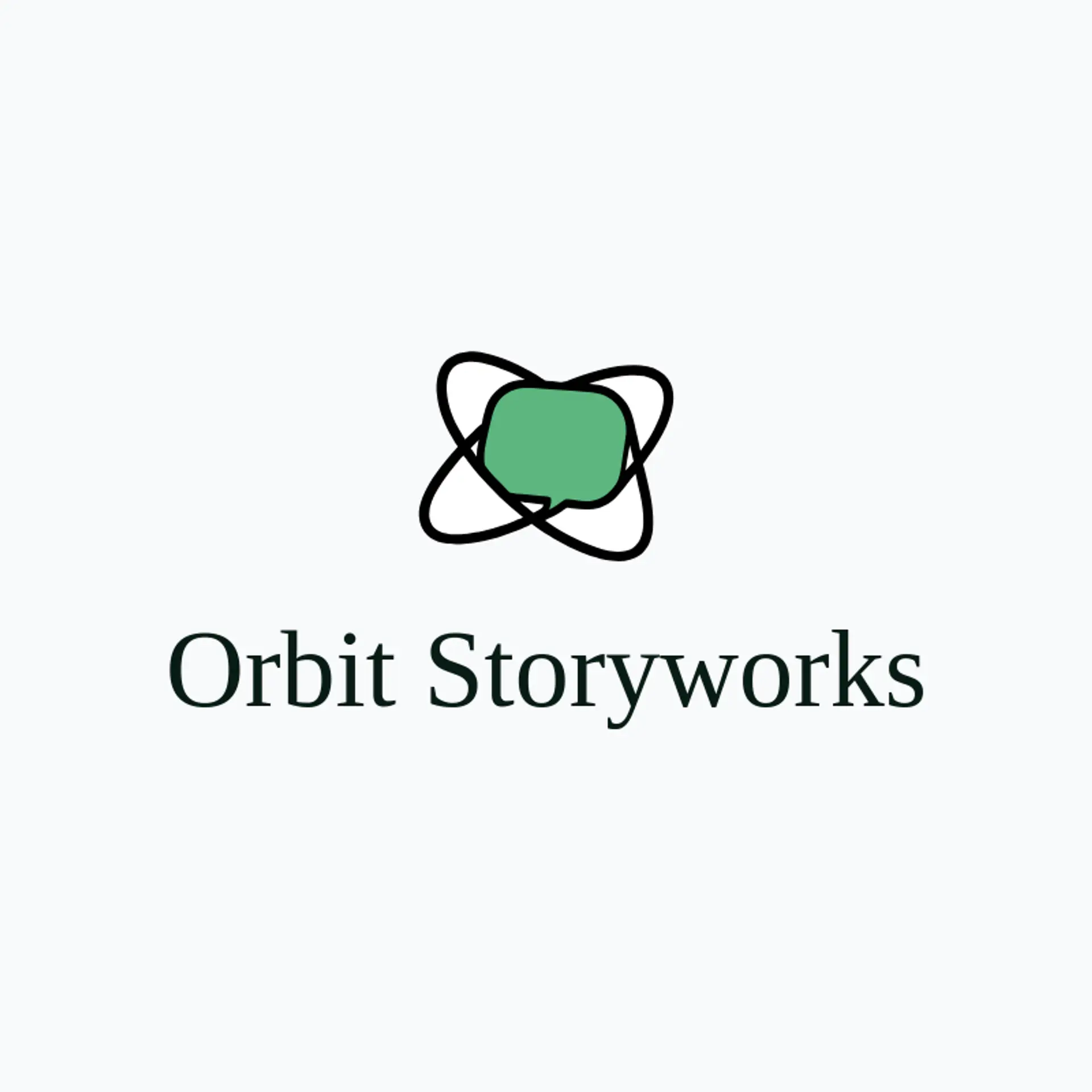 Orbit Storyworks logo for media company