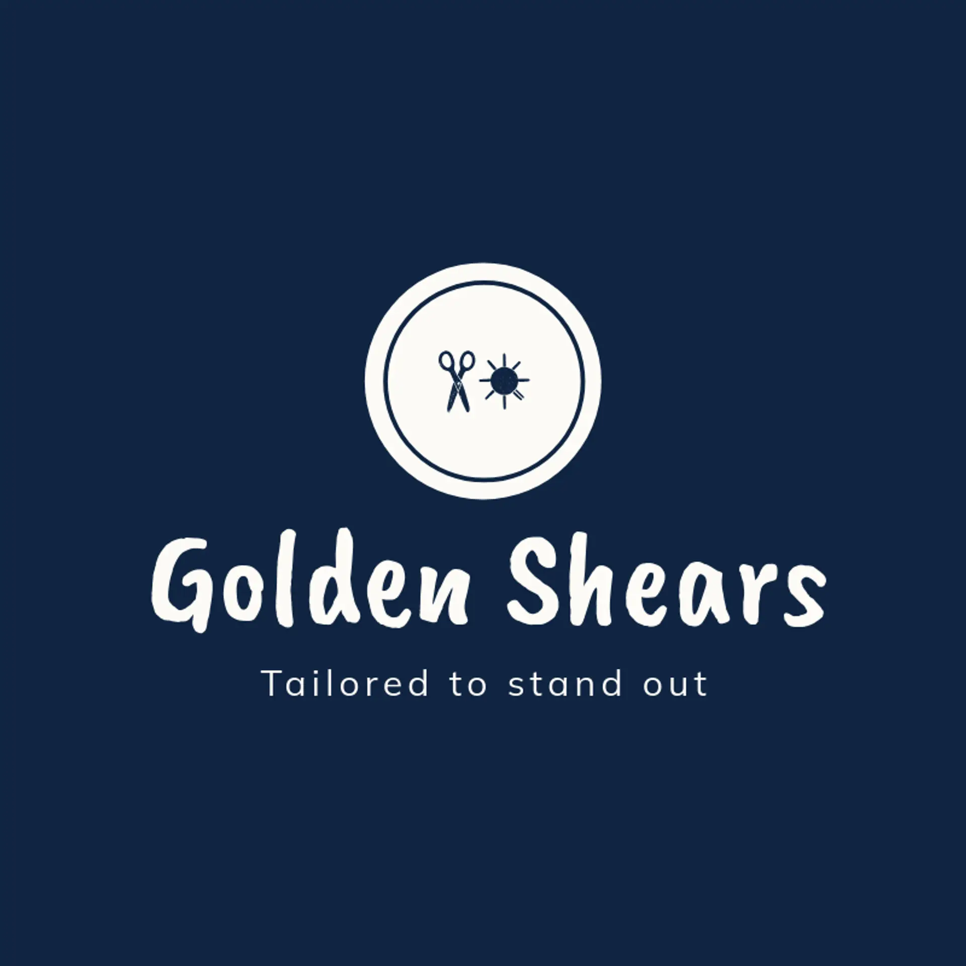 Golden Shears logo for tailor