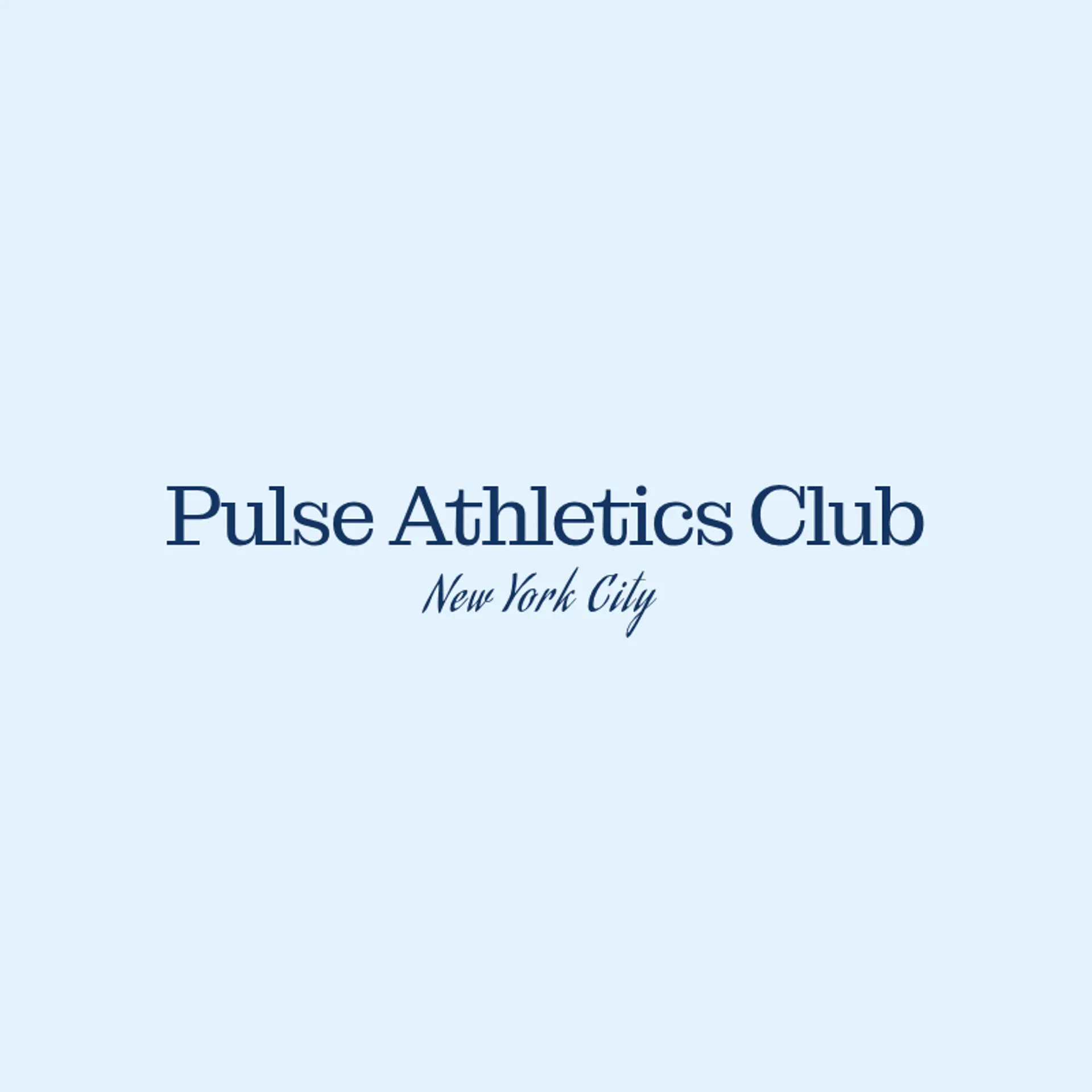 Pulse Athletics Club logo for sports club